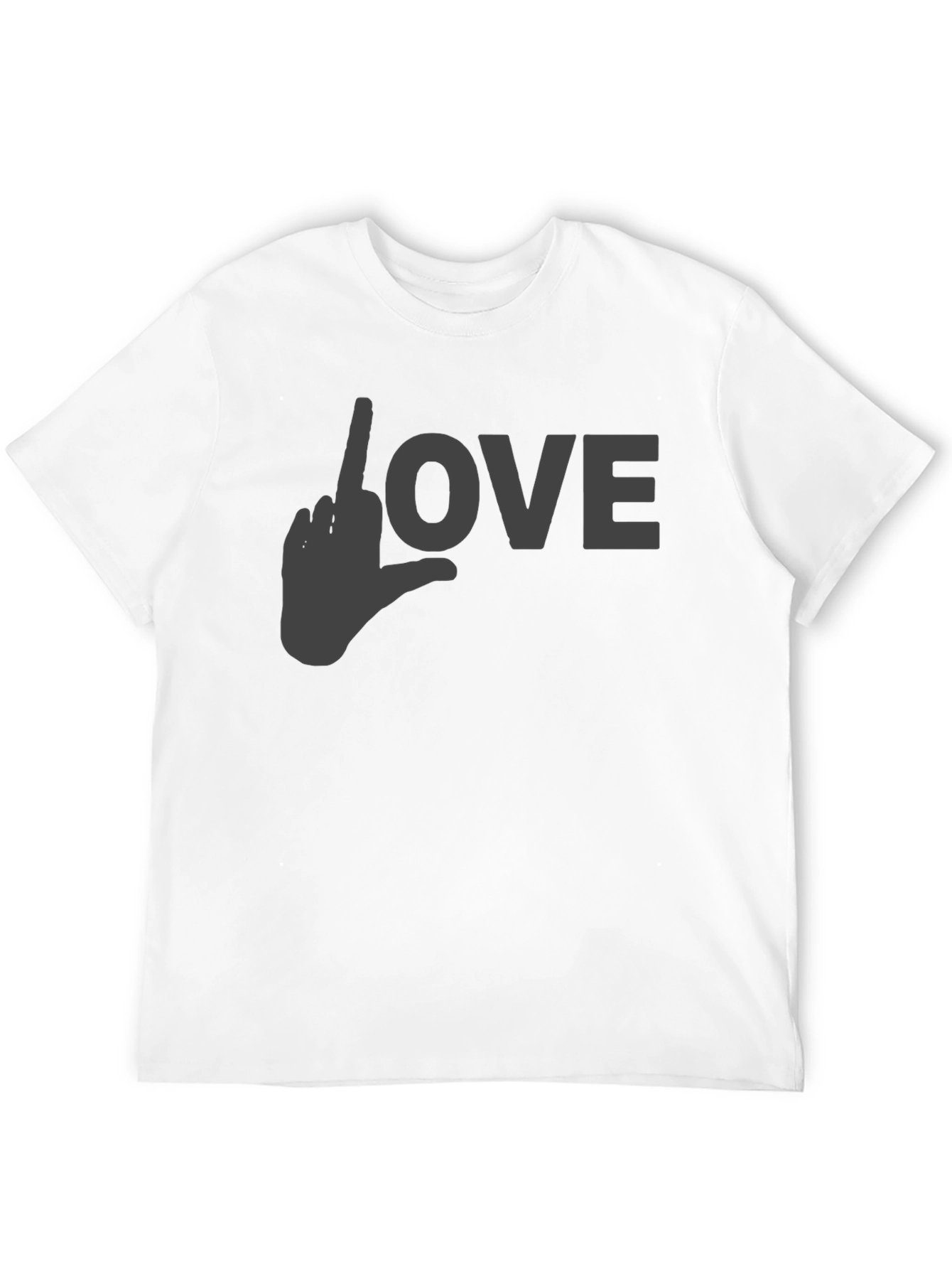 Black Love Gesture Graphic T-Shirt - Black view 12
