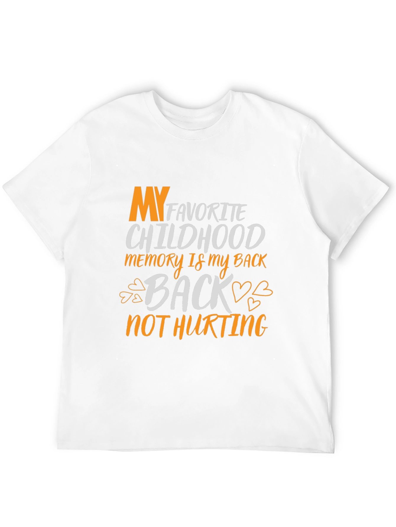 Black My Favorite Childhood Memory Back Not Hurting T-Shirt view 12