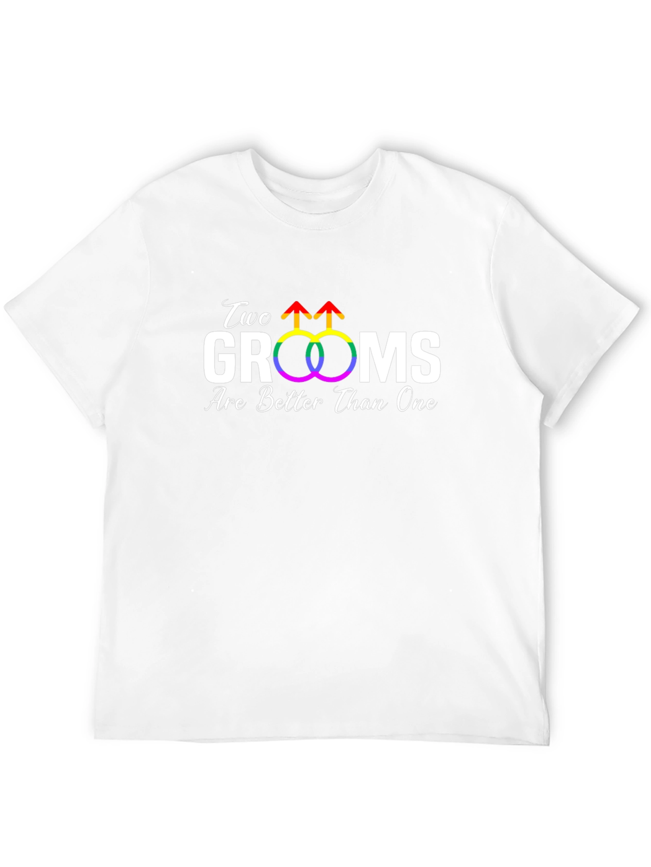 Two Grooms Are Better Than One Pride T-Shirt - 12