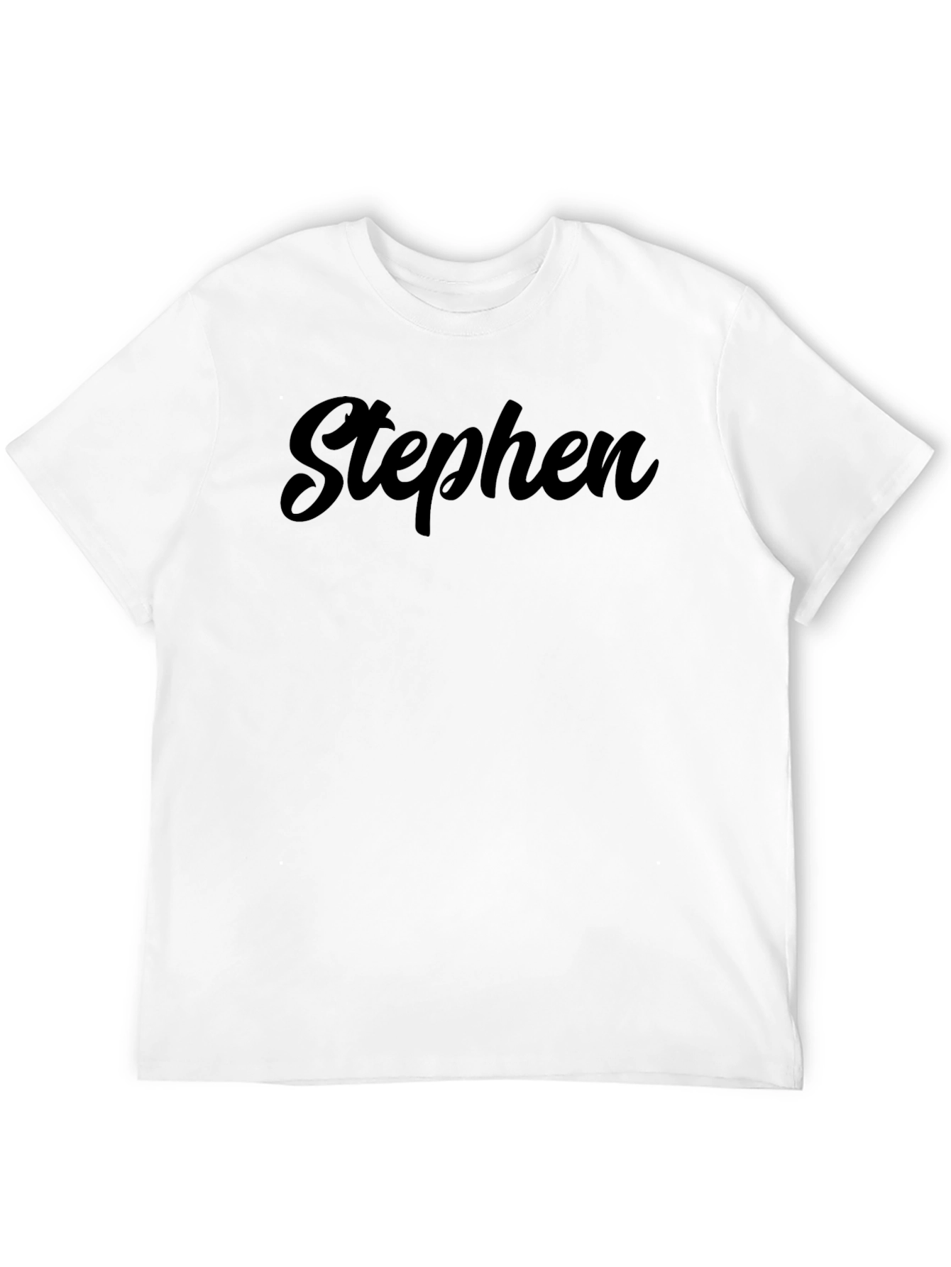Black Personalized Stephen T-Shirt - Classic Style view 12