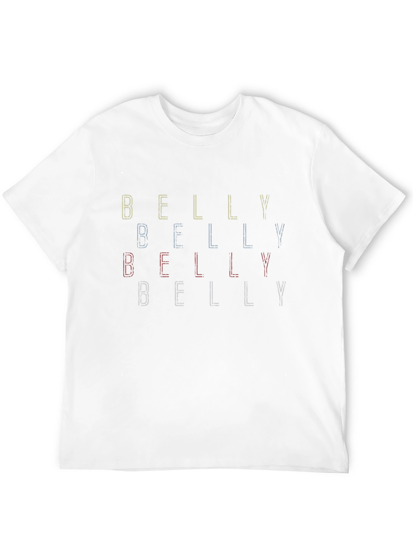 Black Belly Funny Graphic T-Shirt - Trendy Casual Tee view 12