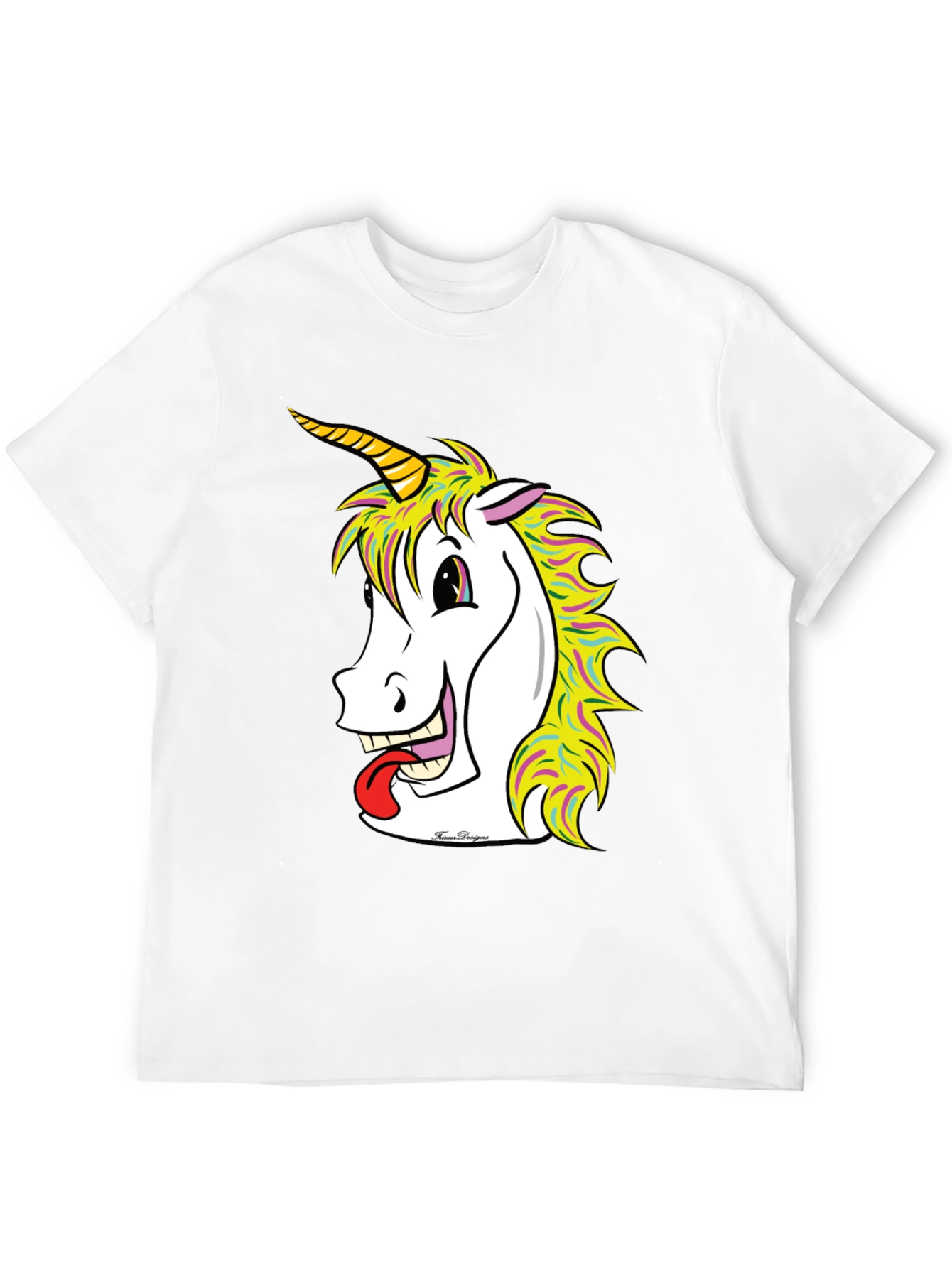 Black Unicorn Graphic Tee - Men's Black T-Shirt view 12