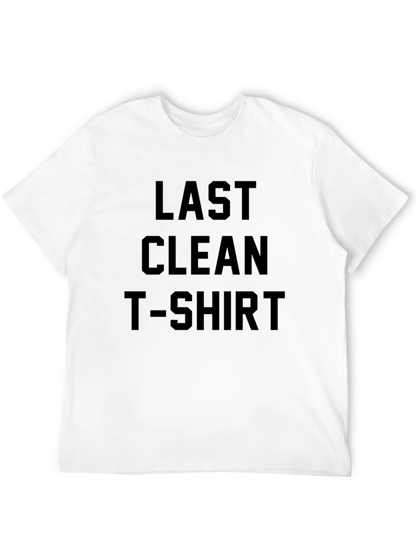 Black Last Clean T-Shirt Graphic Tee view 12