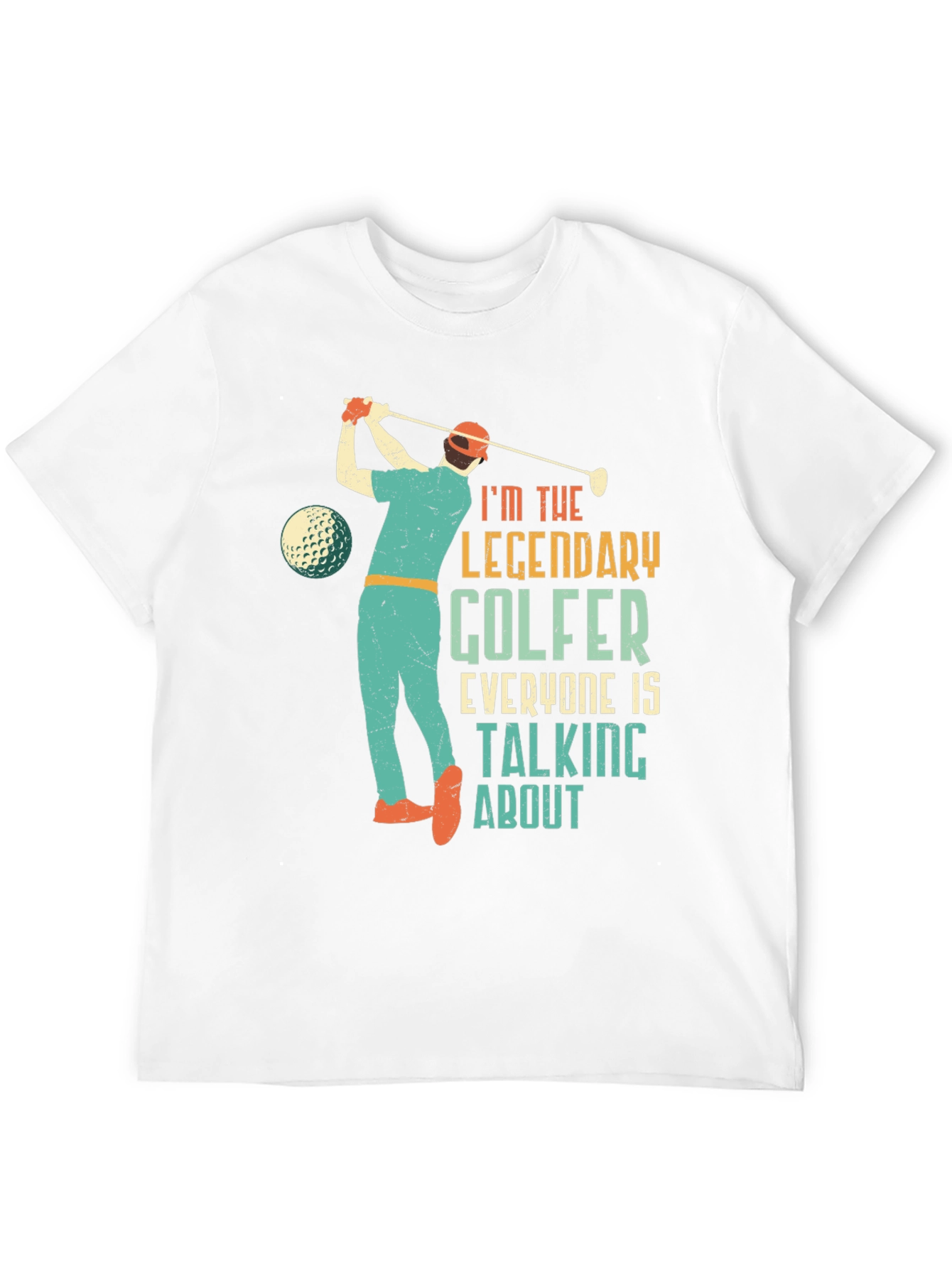 Black Legendary Golfer Graphic Tee view 12