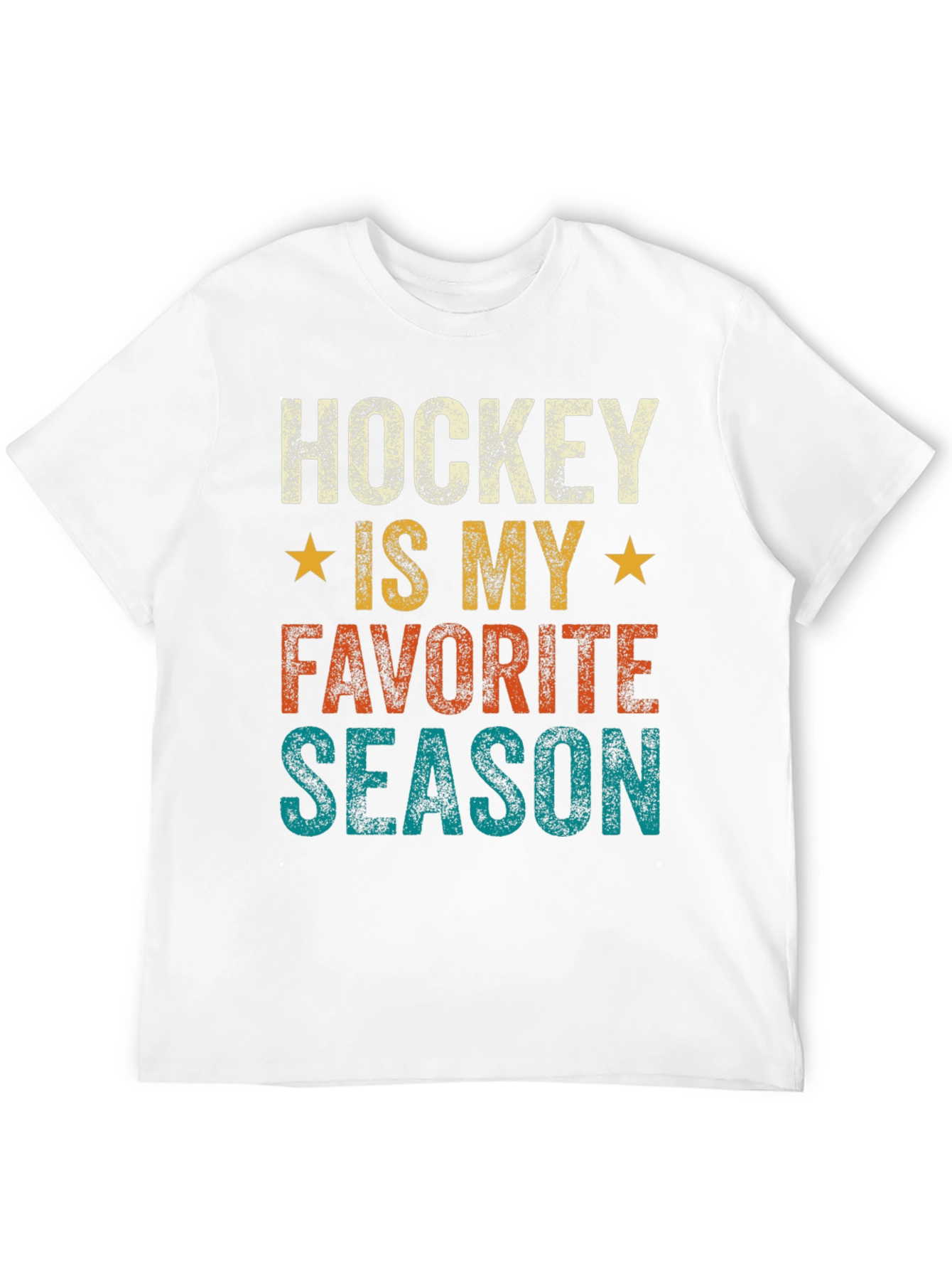 Black Hockey Is My Favorite Season Graphic T-Shirt view 12