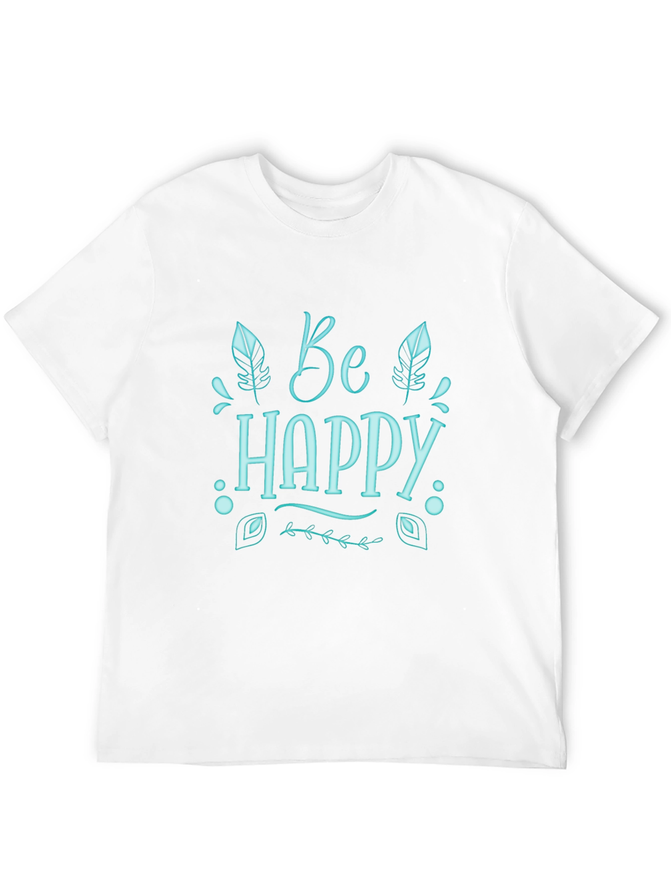 Black Be Happy Graphic T-Shirt - Comfort & Style view 12