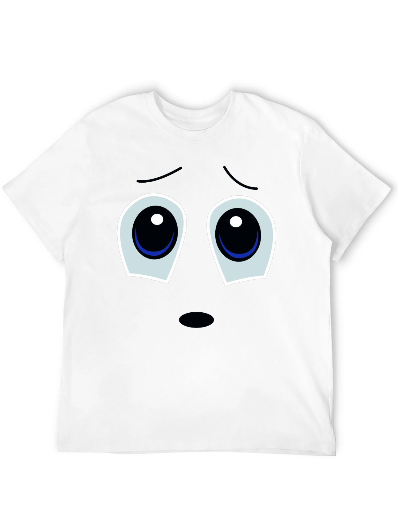 Black Sad Eyes T-Shirt - Black Graphic Tee view 12