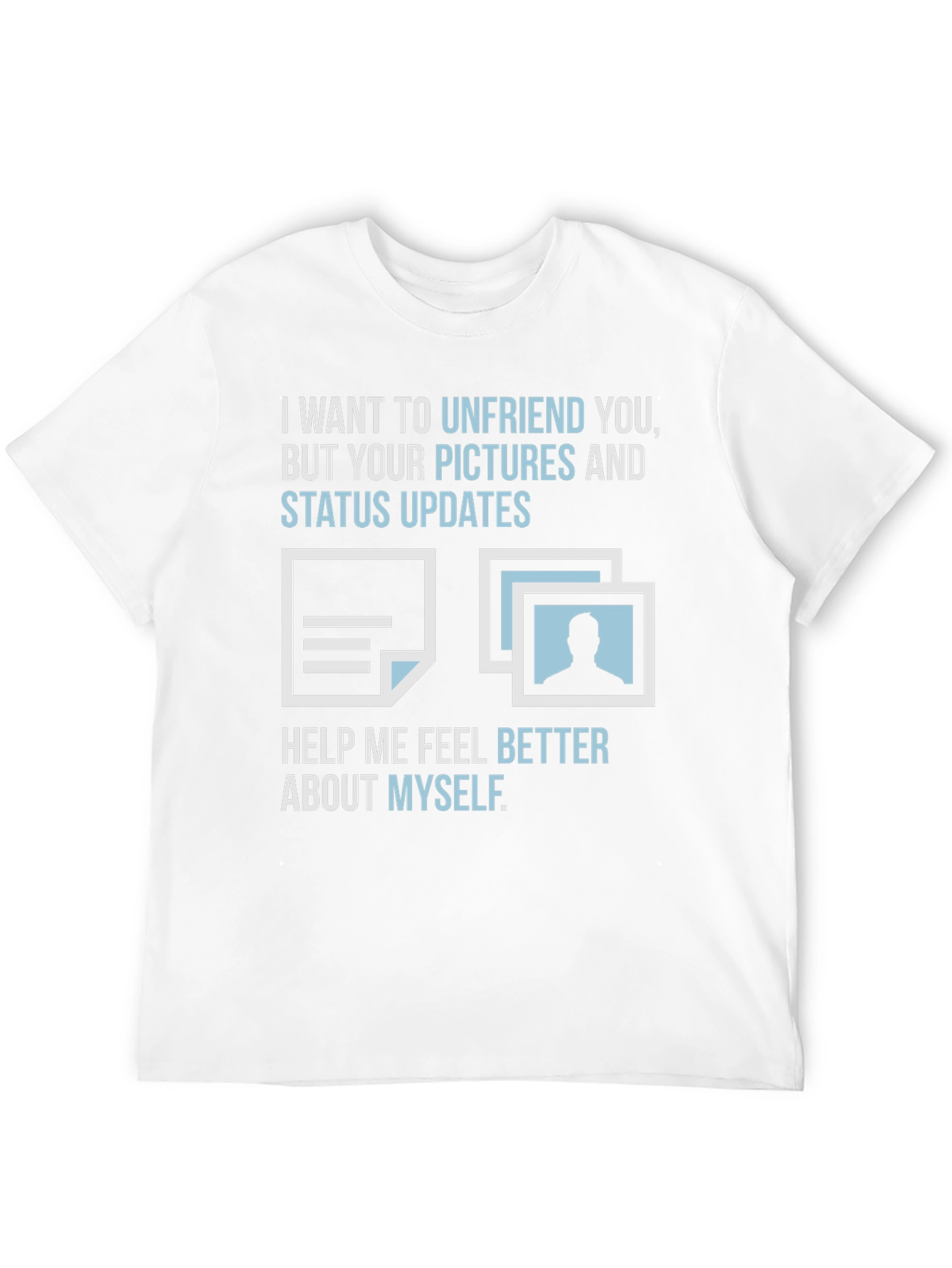 Black Funny Unfriend T-Shirt - Sarcastic Social Media Tee view 12