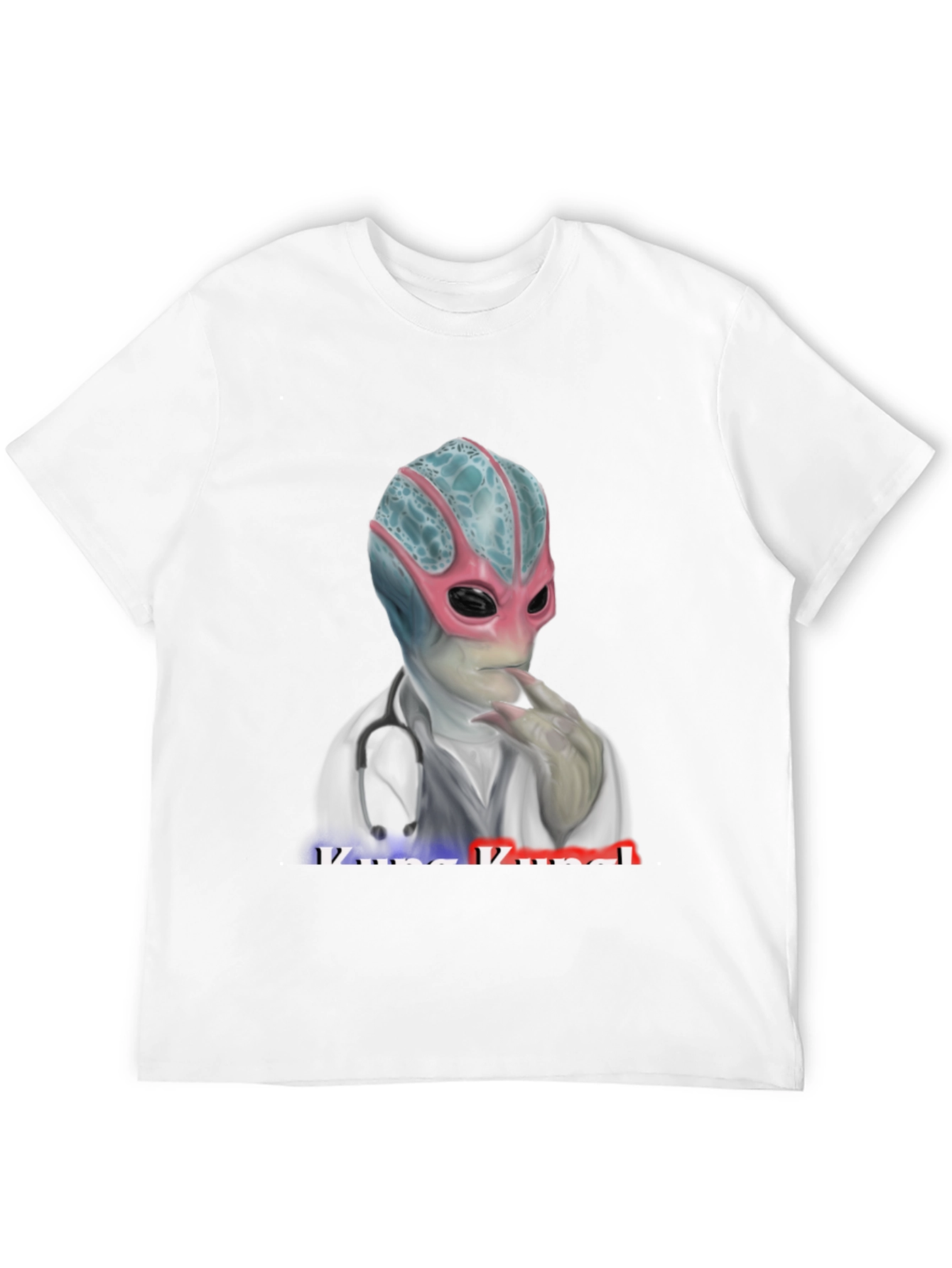 Black Alien Doctor T-Shirt - Medical Humor Tee view 12