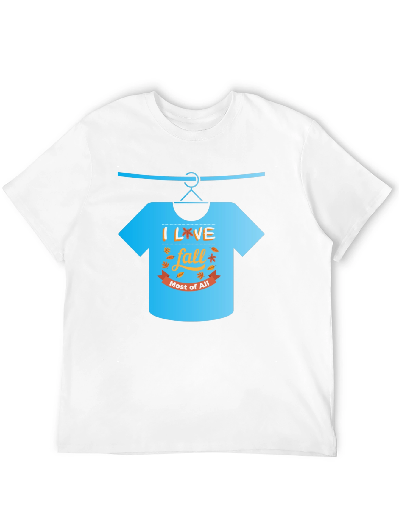 Black I Love Fall T-Shirt view 12