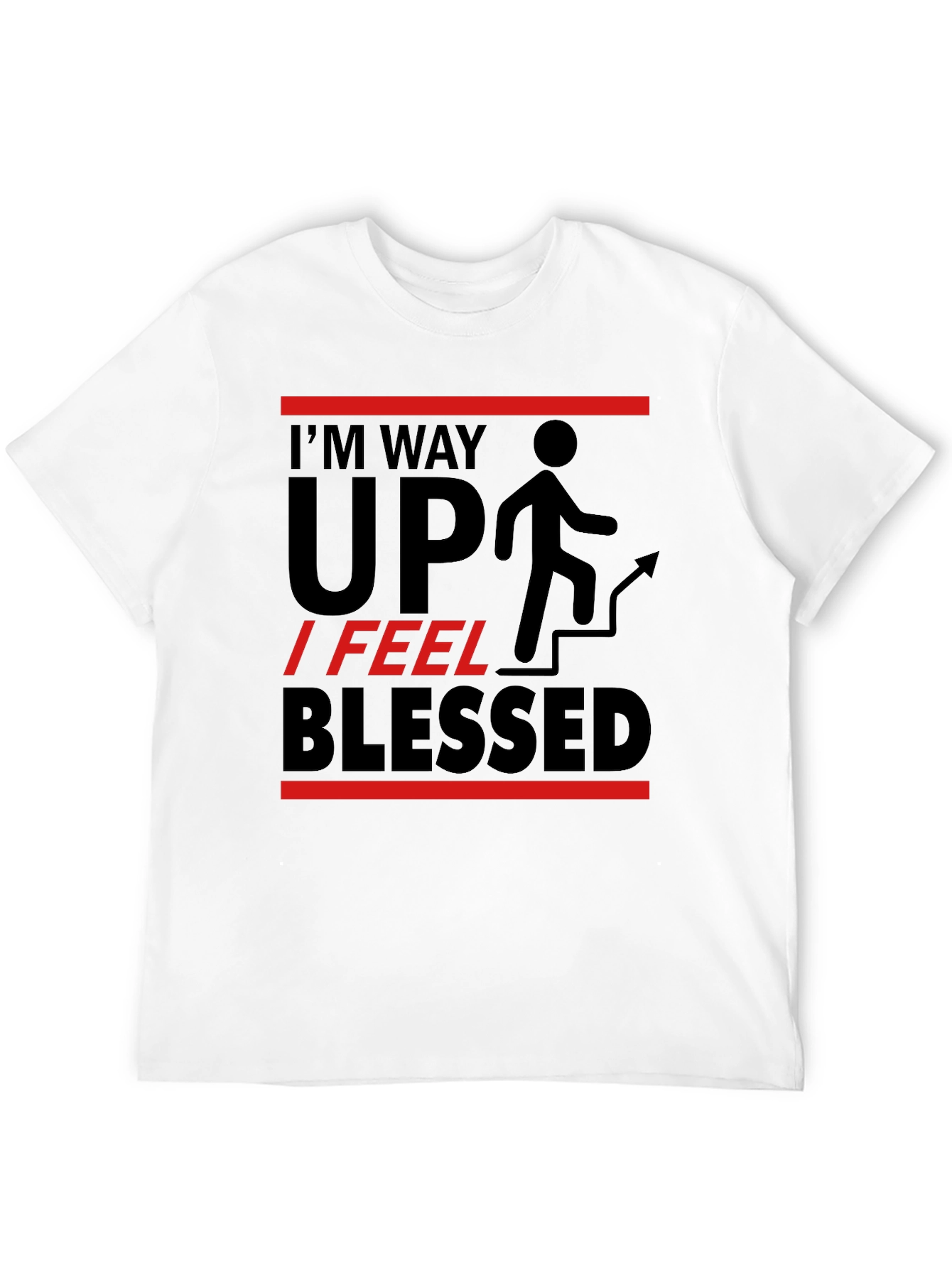 Black I'm Way Up Graphic T-Shirt view 12