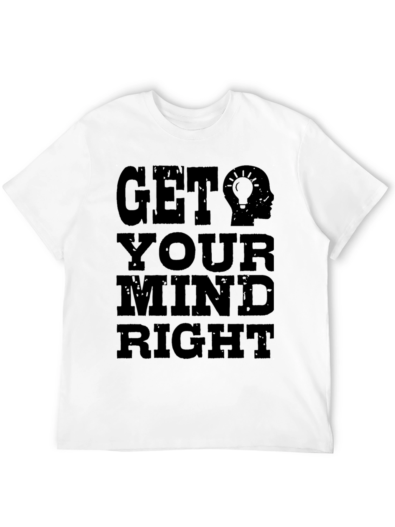 Black Get Your Mind Right Graphic Tee - Black Cotton view 12