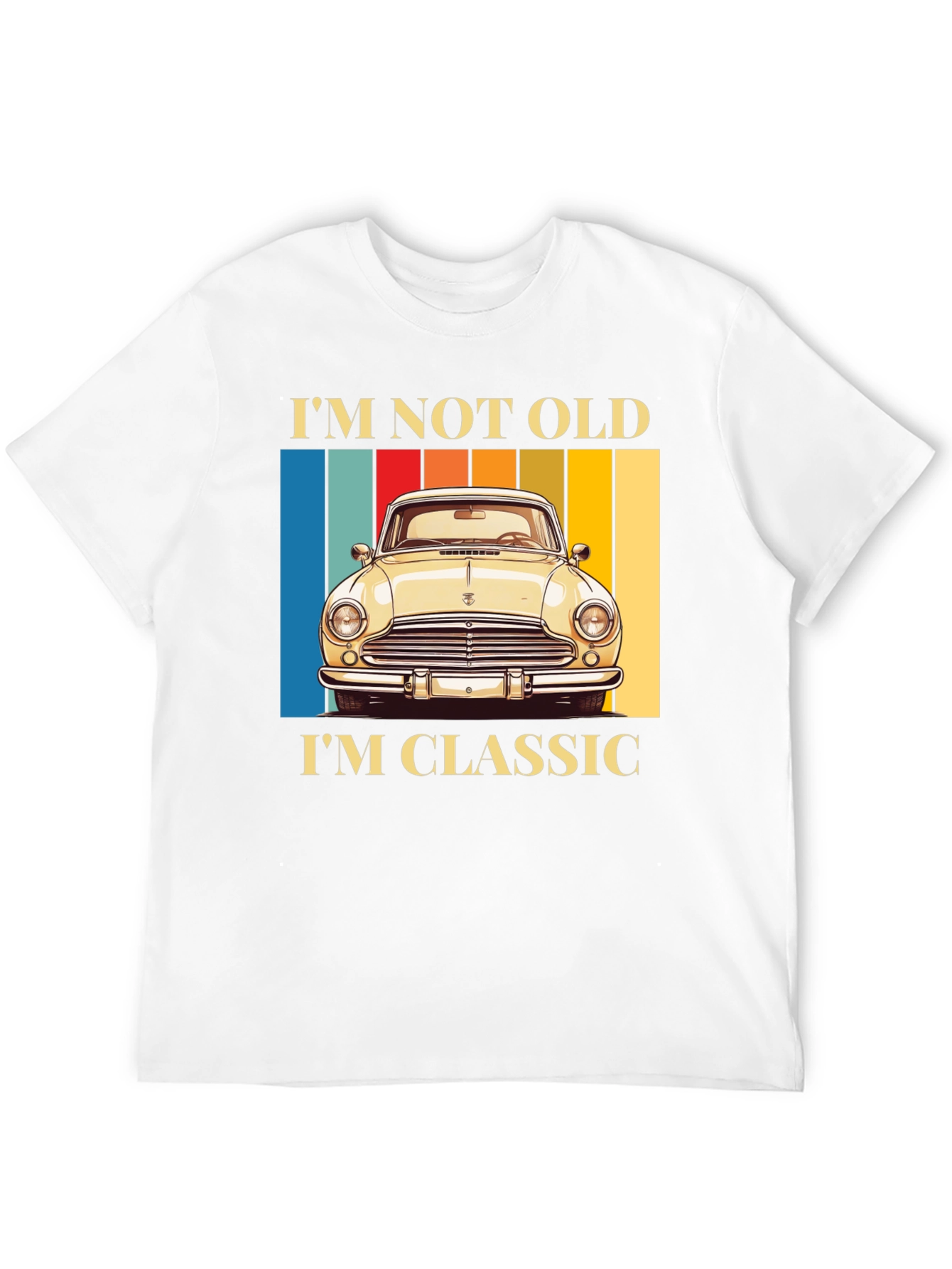 Black Classic Car T-Shirt - I'm Not Old, I'm Classic view 12