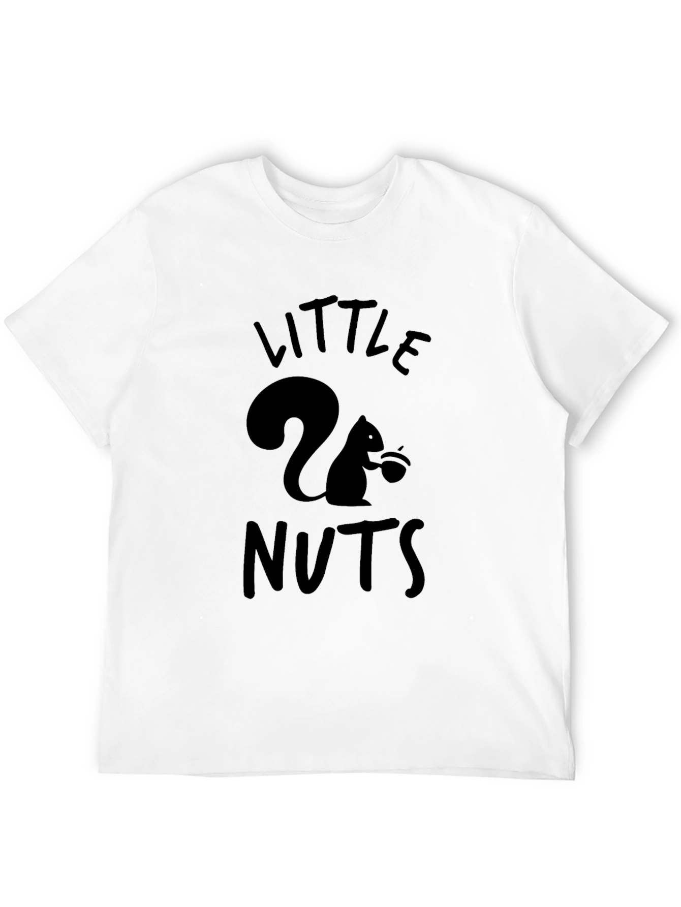 Black Little Nuts Squirrel Graphic Tee - Black view 12