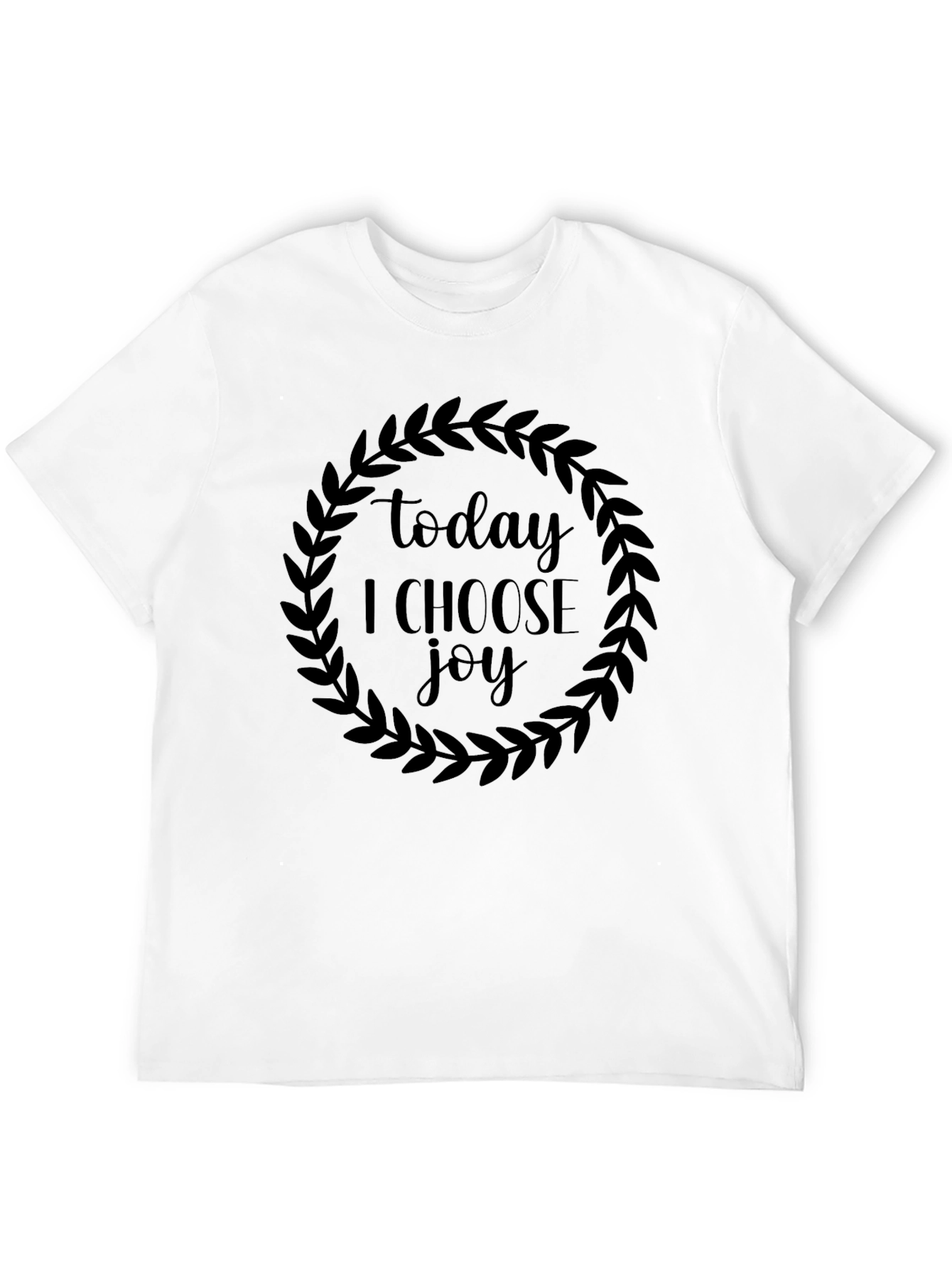Black Today I Choose Joy Black Graphic Tee view 12
