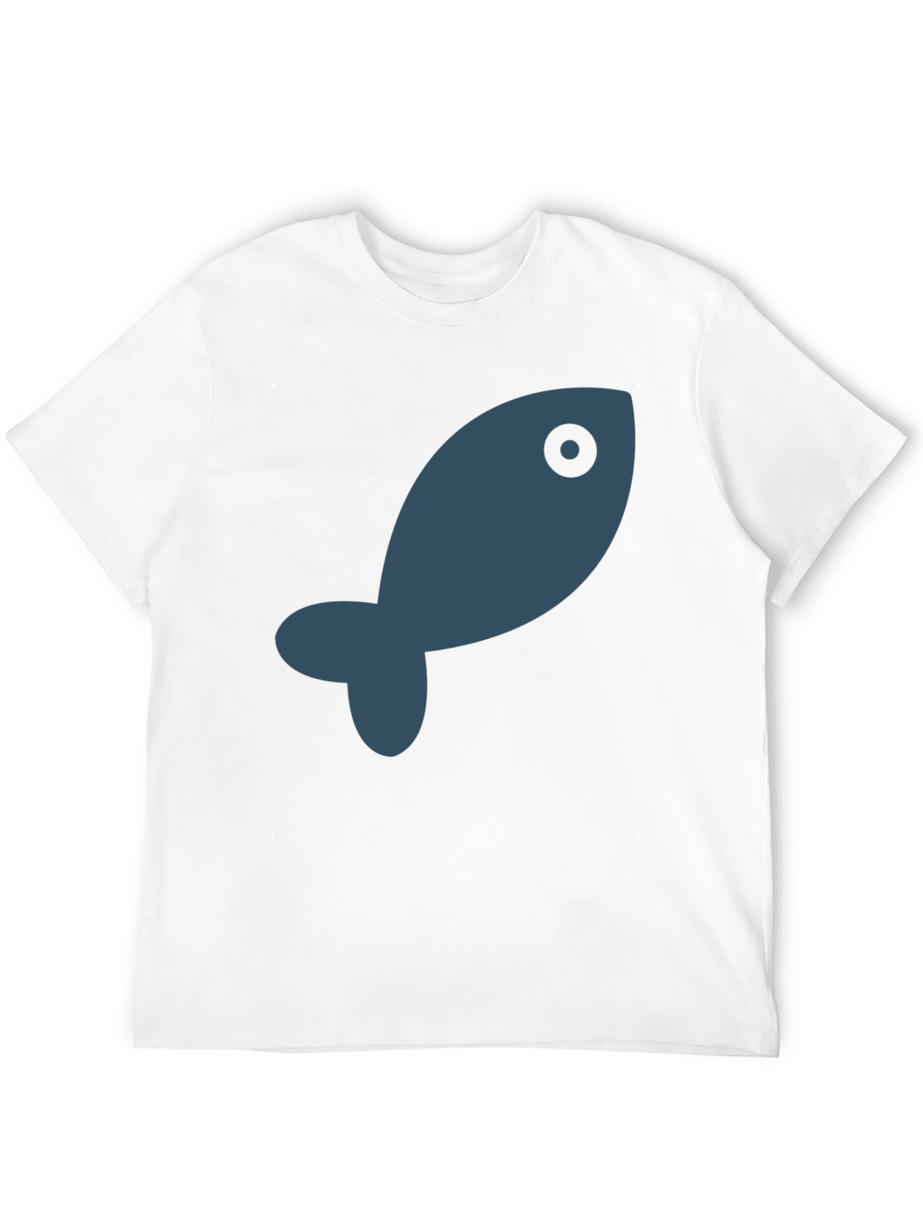 Cool Fish Graphic Black T-Shirt - 12
