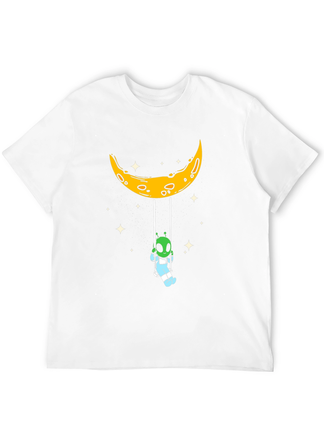 Black Alien Moon Swing Graphic Tee view 12