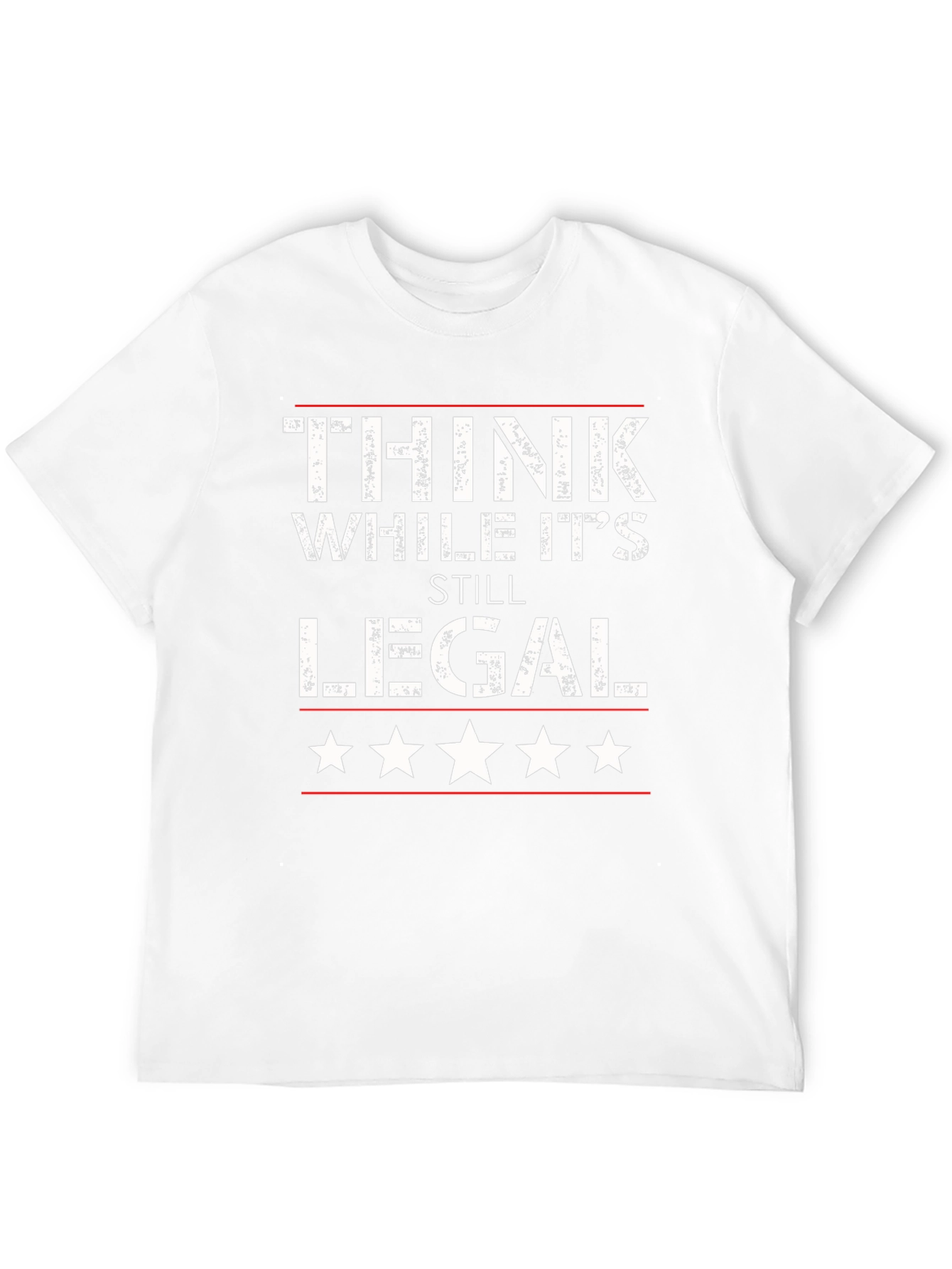 Black Think While It's Still Legal T-Shirt view 12