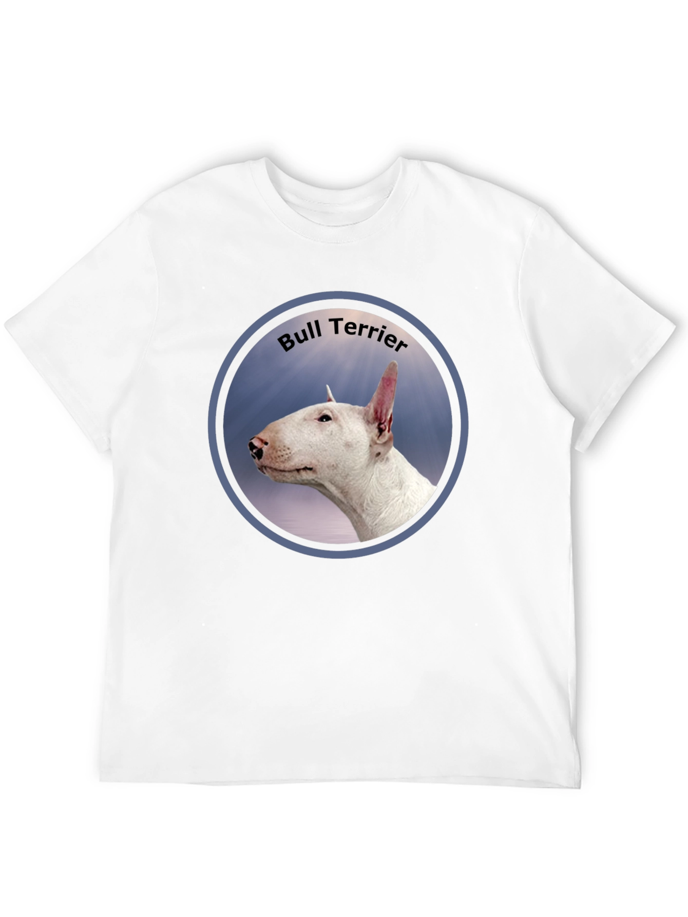 Black Bull Terrier Portrait Graphic T-Shirt view 12