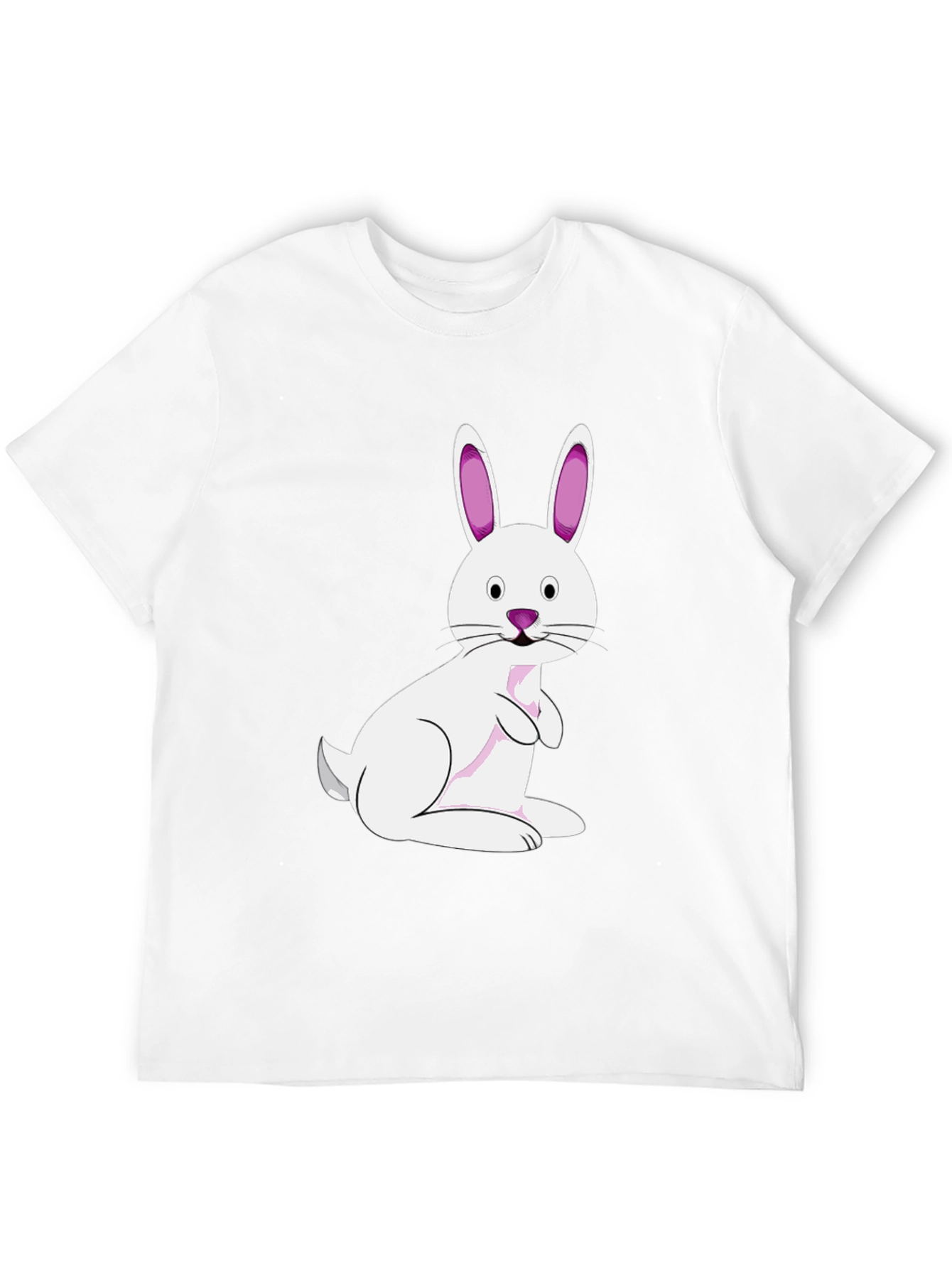 Easter Bunny Graphic Tee - Black Cotton Blend - 12