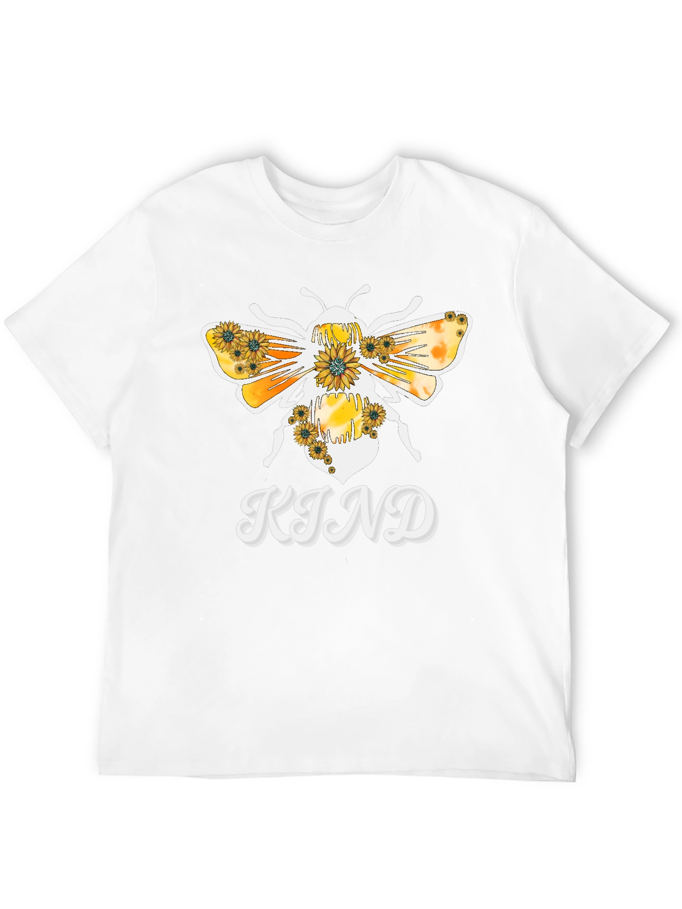 Black Bee Kind Sunflower Graphic T-Shirt view 12