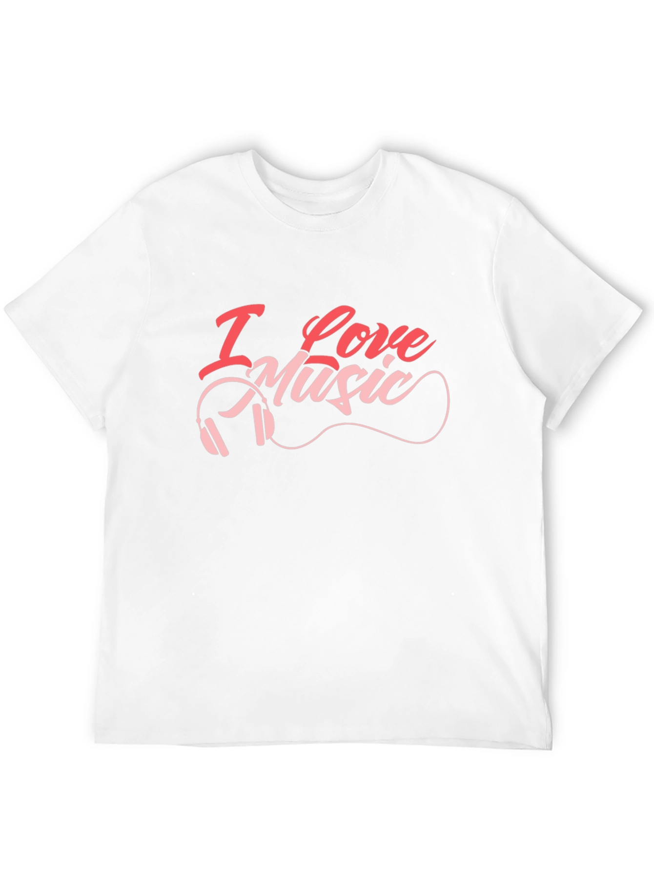 Black I Love Music Graphic Print Tee view 12