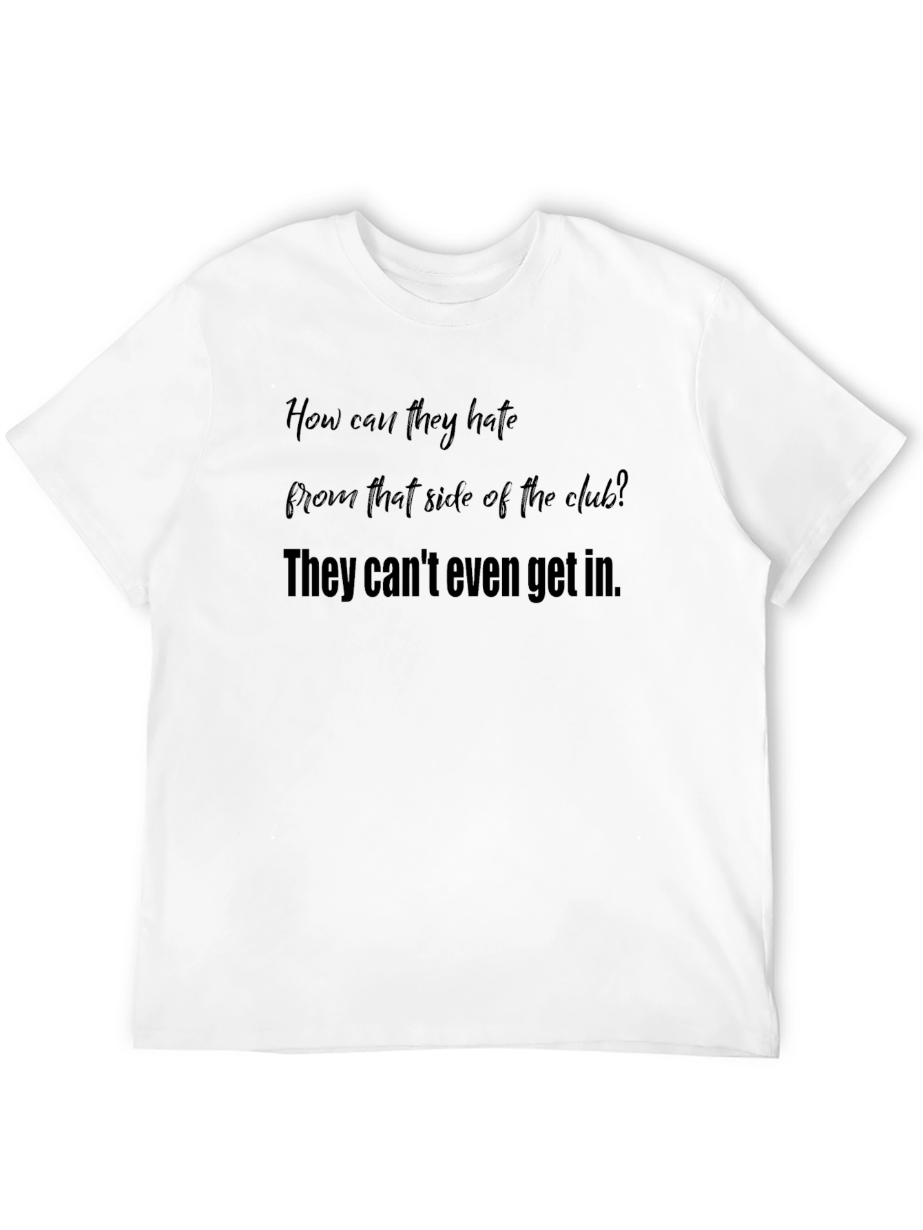 Black Club Access T-Shirt:  Exclusive Statement Tee view 12