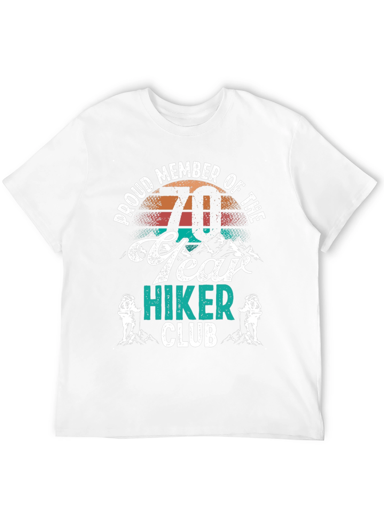 Black 70 Year Hiker Club T-Shirt - Black view 12