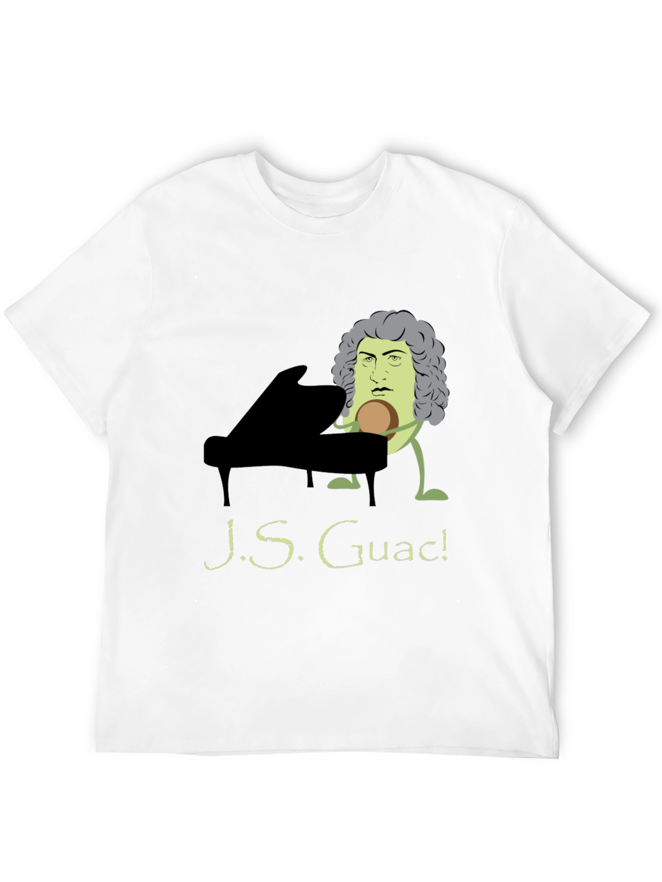 Black J.S. Guac! Funny Music T-Shirt - Black view 12