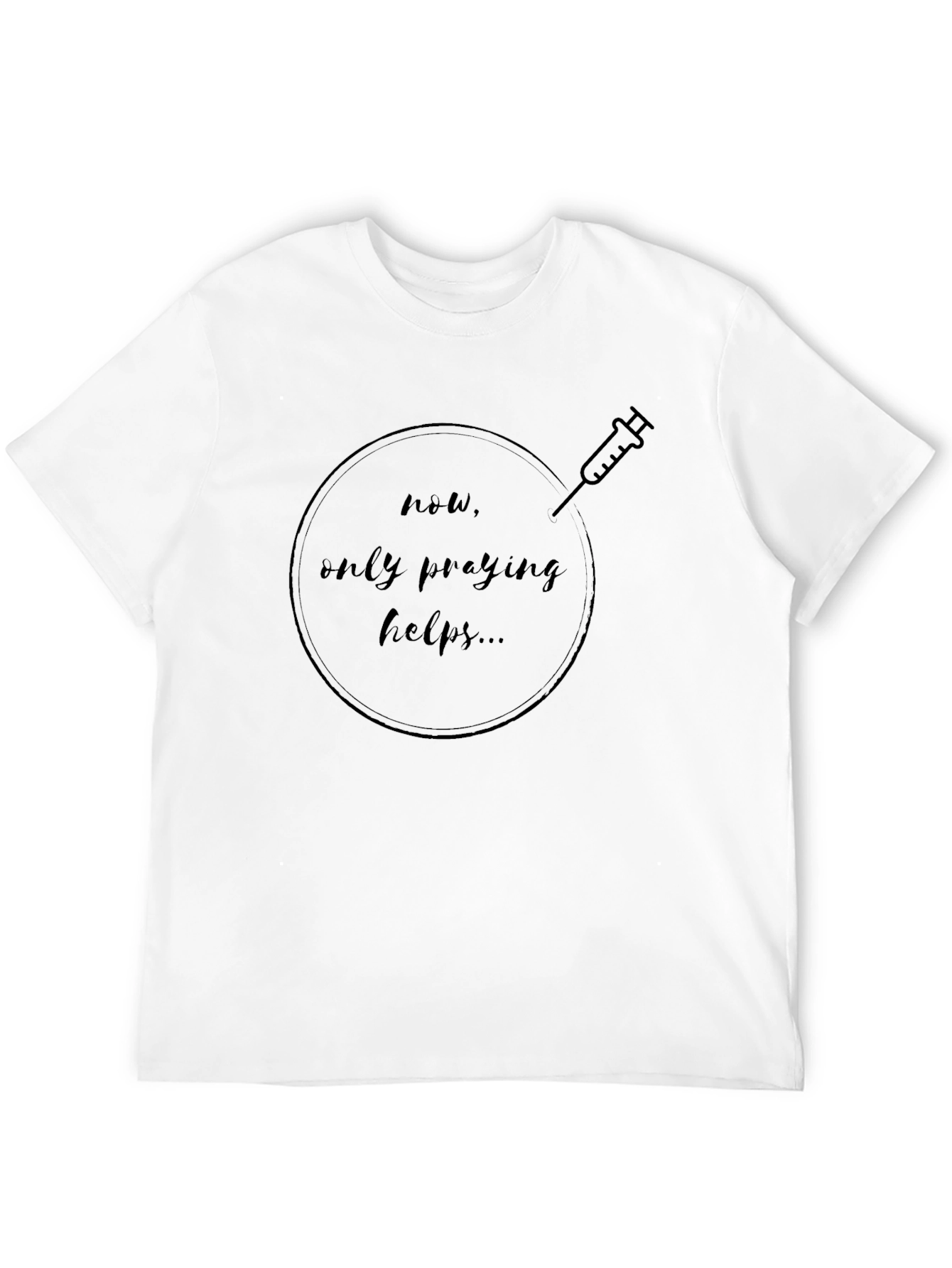 Black Praying Helps T-Shirt view 12