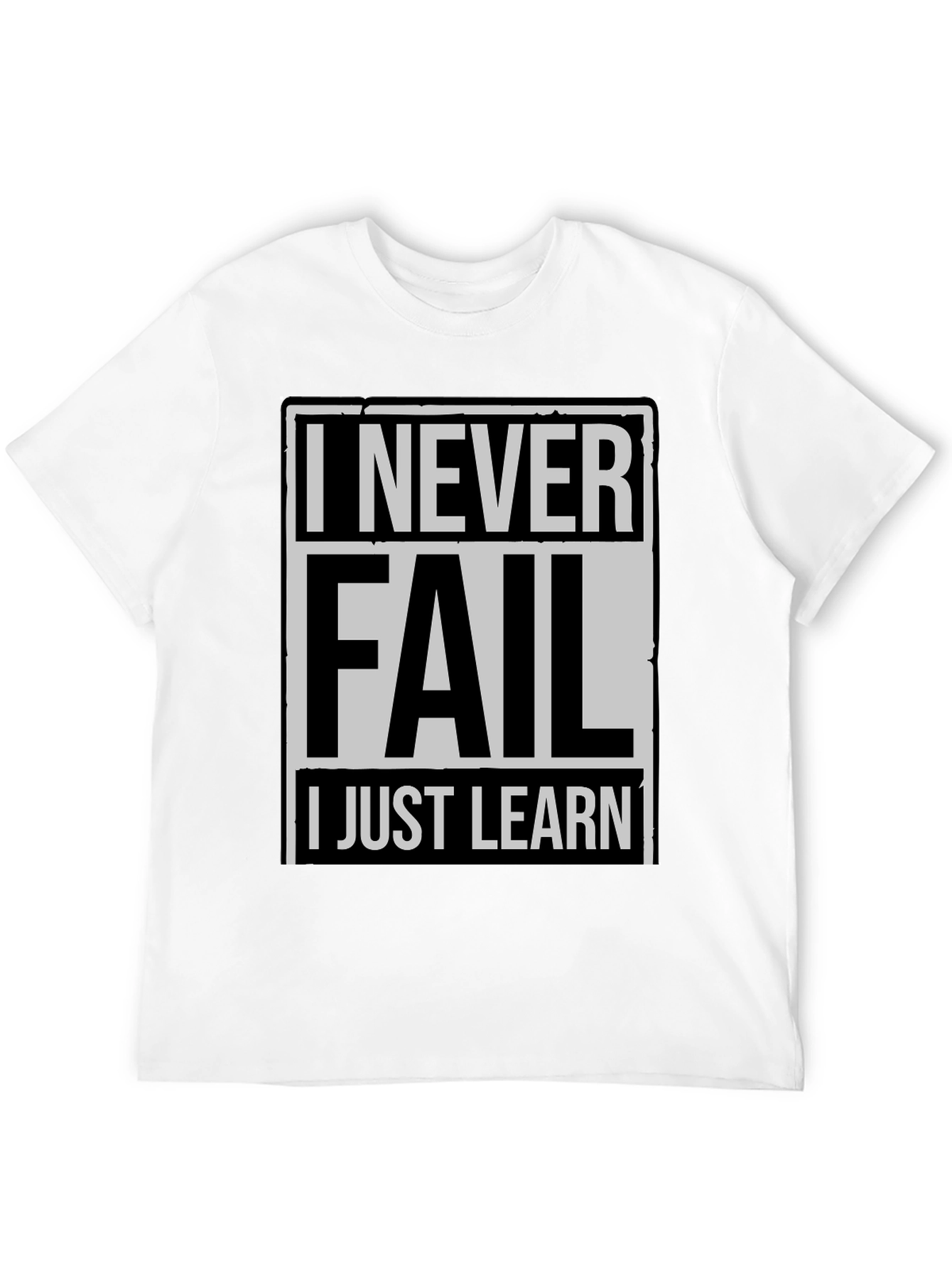 Black Never Fail, I Just Learn Men's T-Shirt view 12
