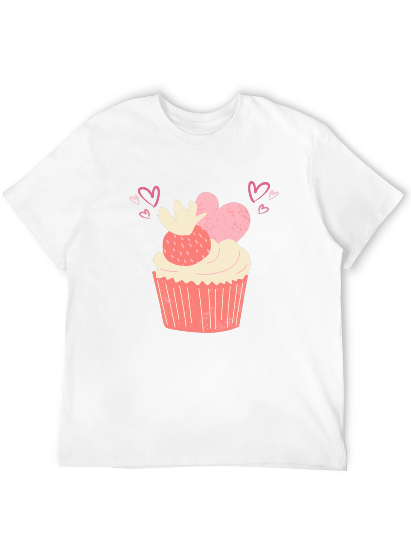Black Sweet Treat Tee - Cupcake & Hearts Graphic T-Shirt view 12