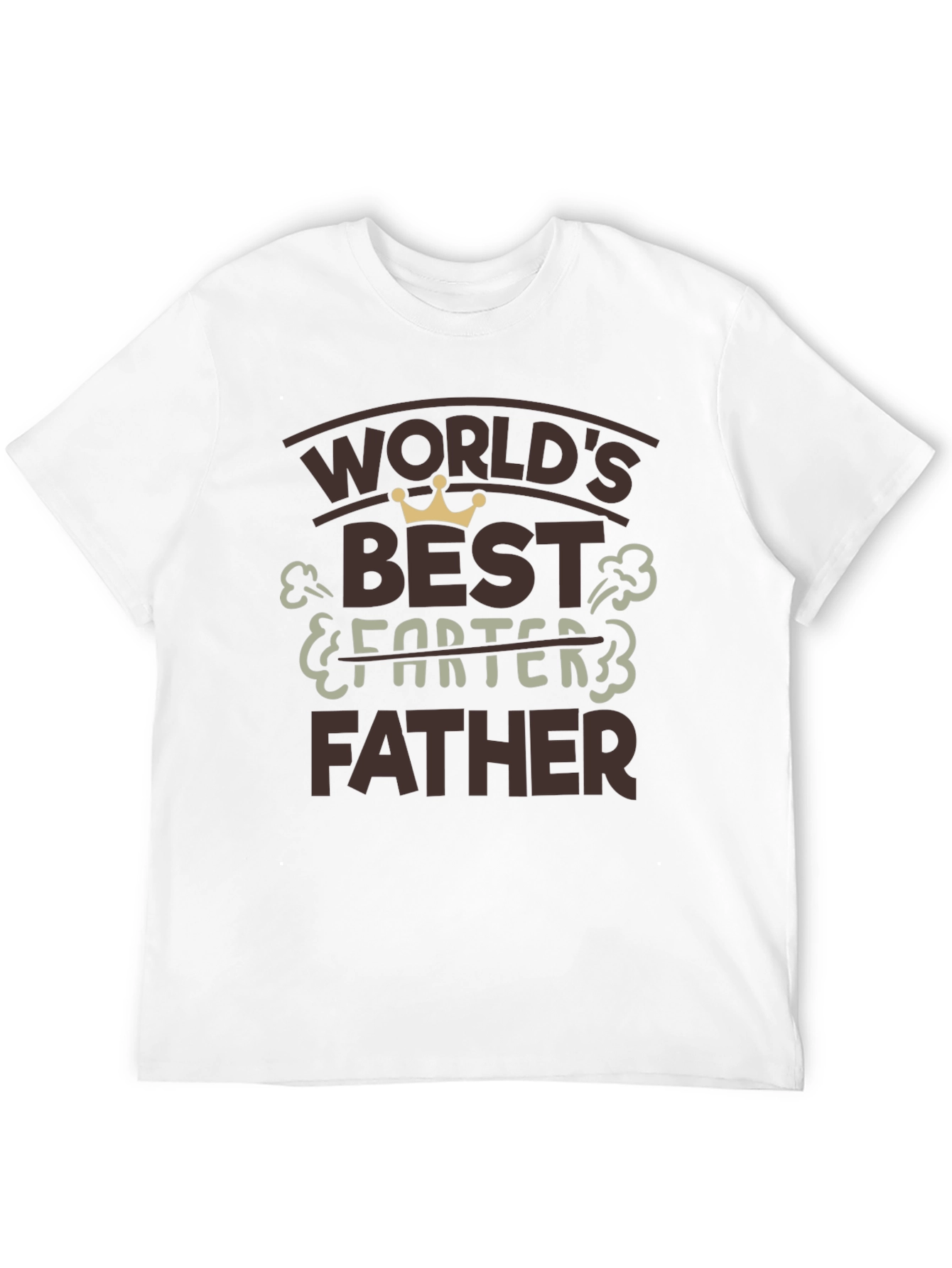 Black World's Best Farter Father Black T-Shirt view 12