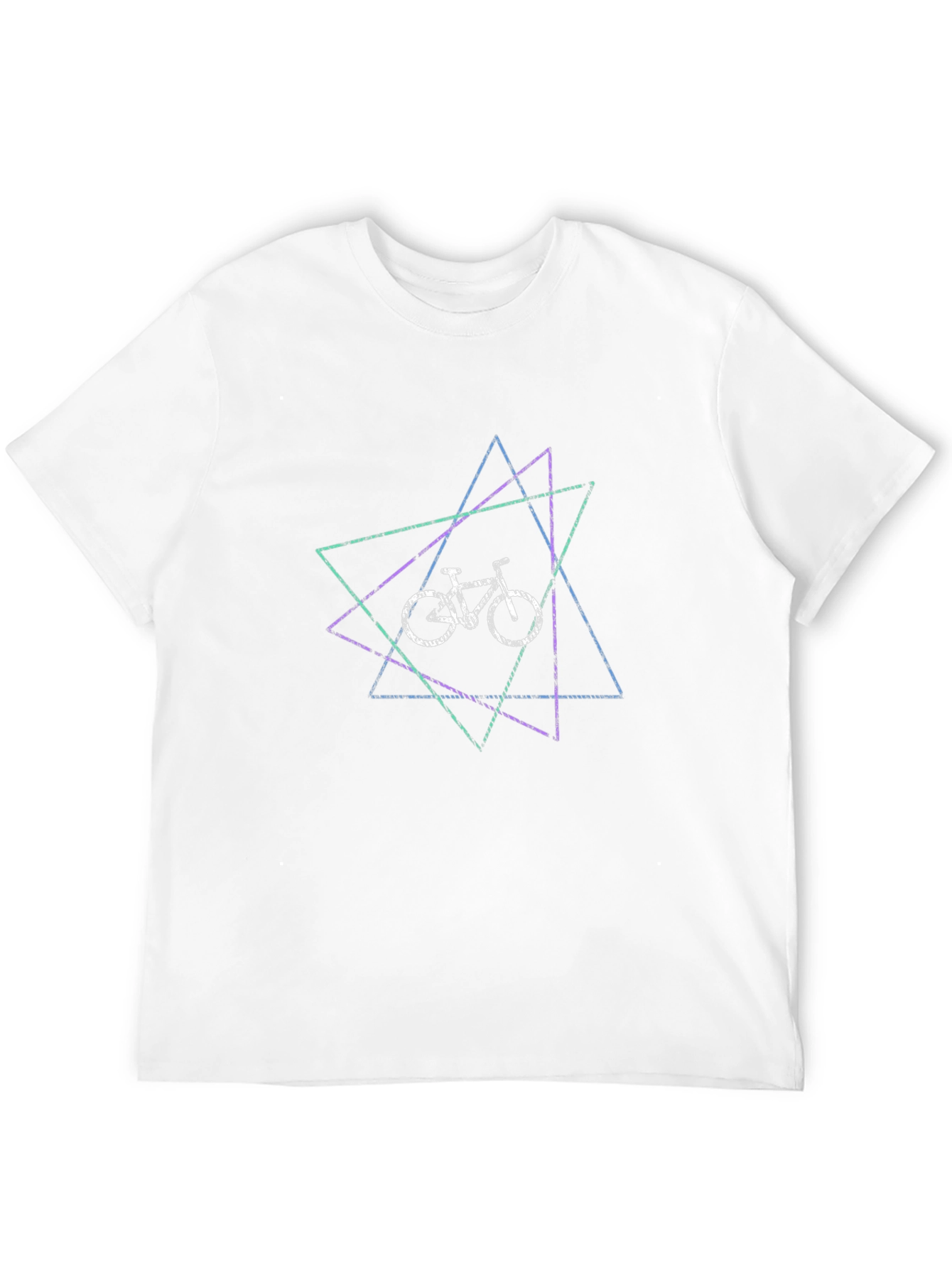 Black Geometric Bike Graphic T-Shirt view 12