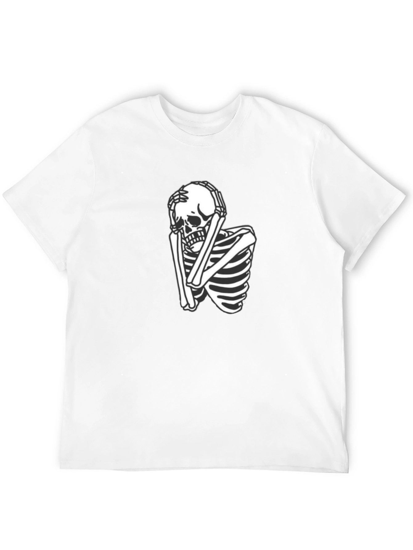 Black Skeleton Graphic Tee - Trendy Black T-Shirt view 12