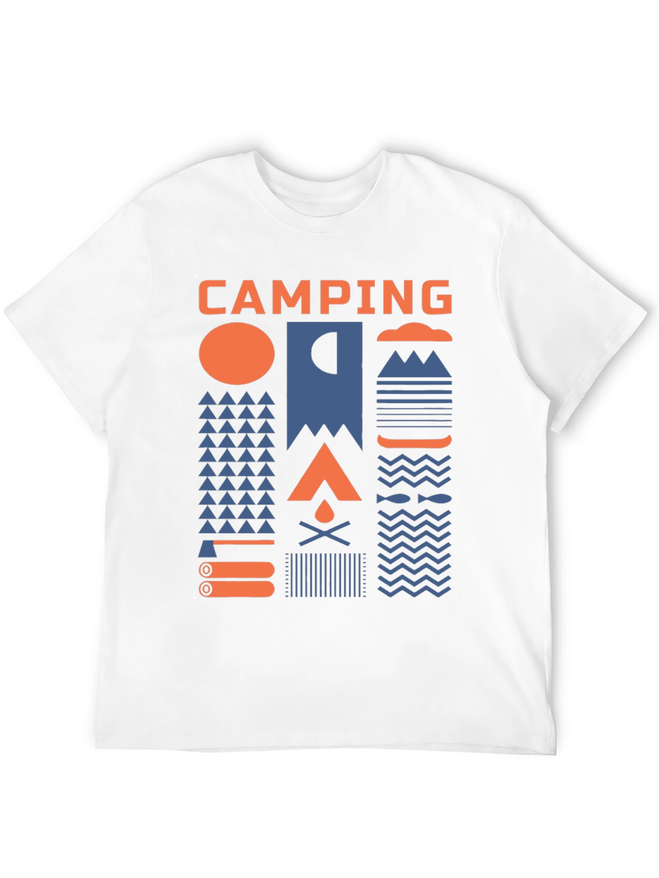 Black Camping Graphic T-Shirt - Unisex view 12