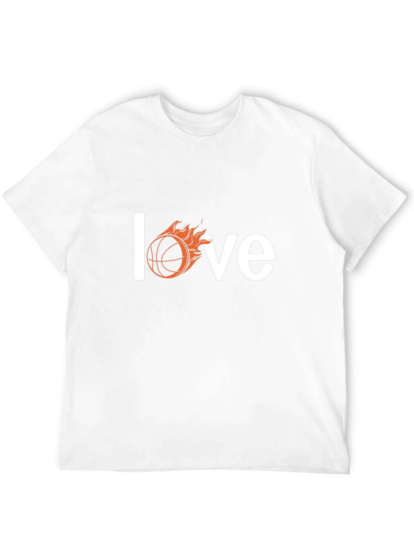 Black Fiery Basketball Love T-Shirt - Black view 12