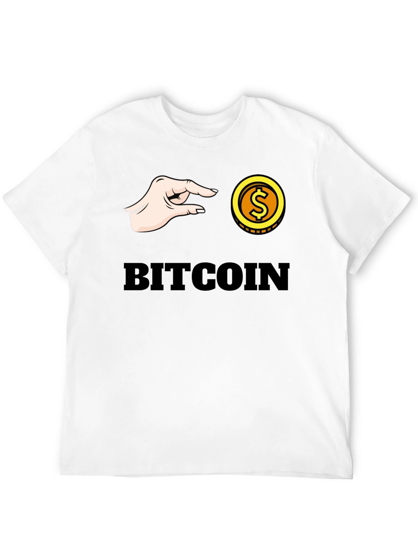 Black Bitcoin Pinch T-Shirt - Crypto Graphic Tee view 12