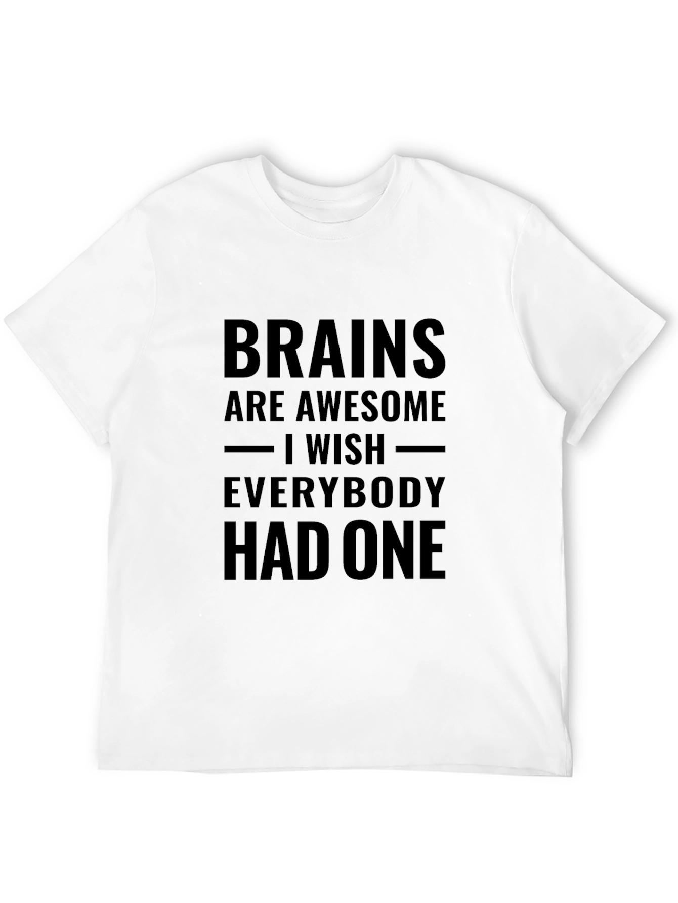 Black Brains are Awesome Graphic T-Shirt - Unisex view 12