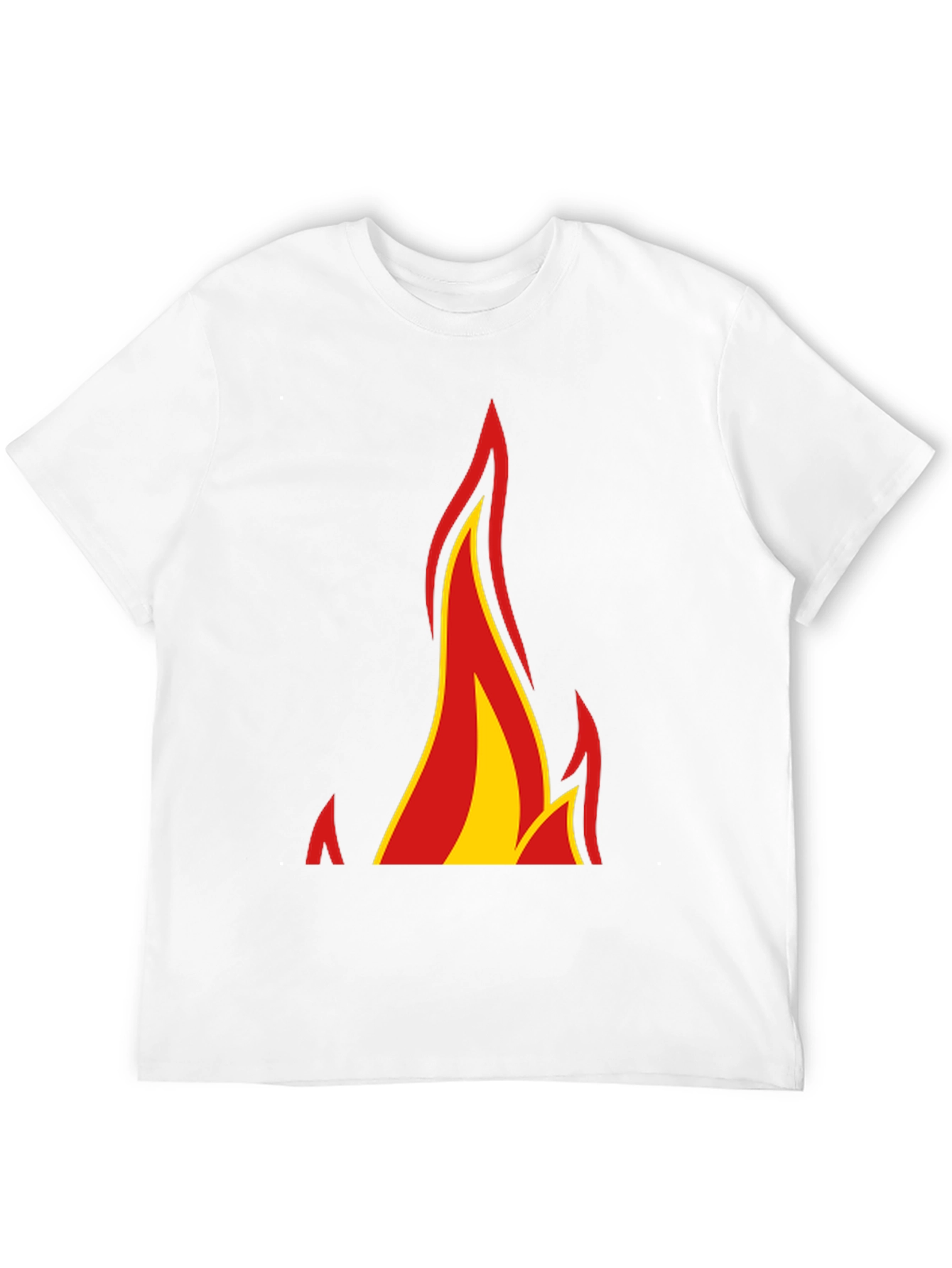 Black Flame Graphic Black T-Shirt view 12