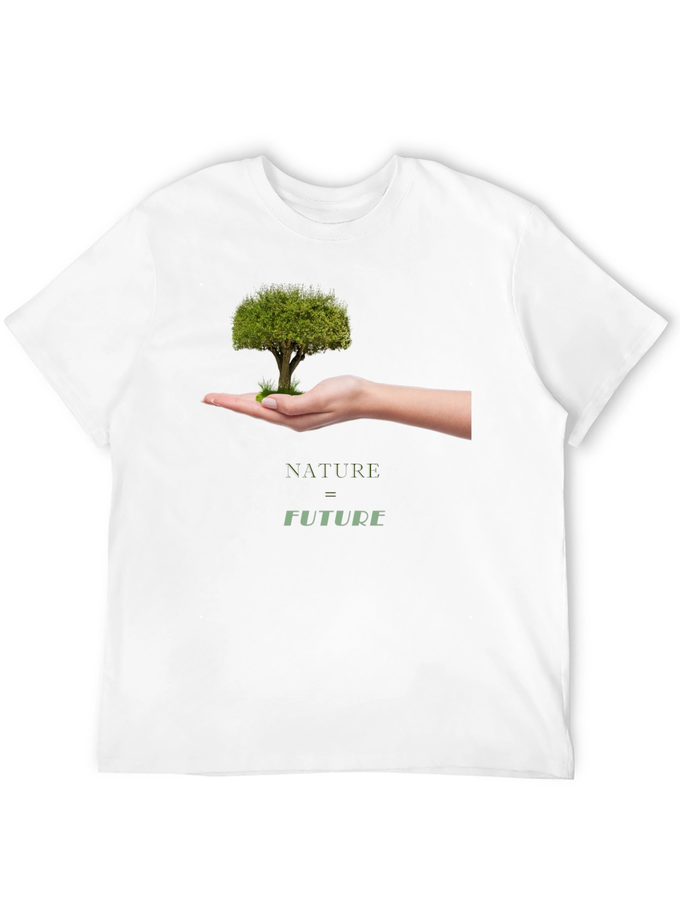 Black Nature = Future Graphic Tee - Black Cotton view 12