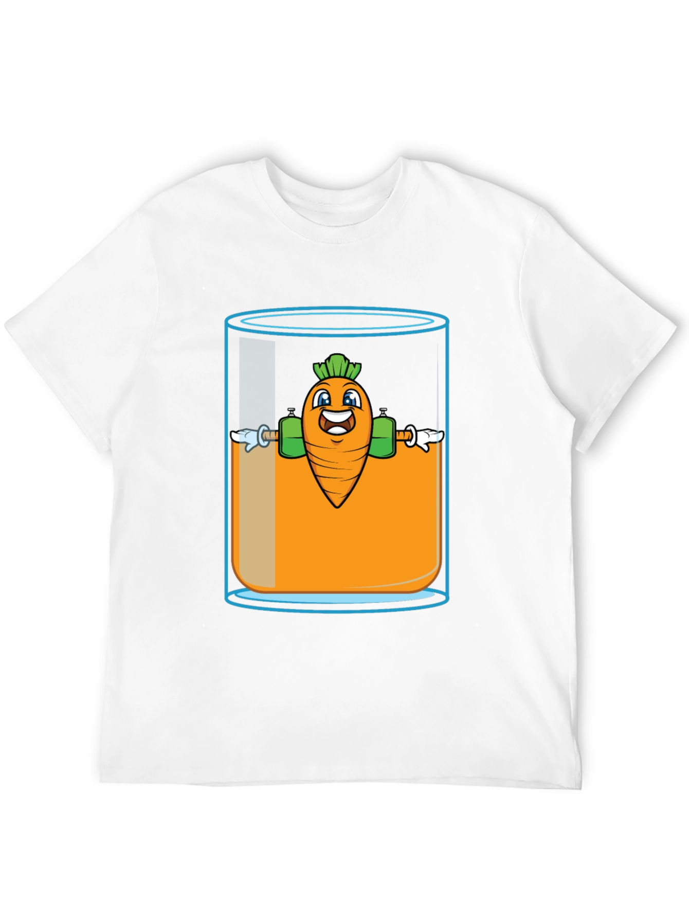 Black Funny Carrot Juice Gym T-Shirt - Black view 12