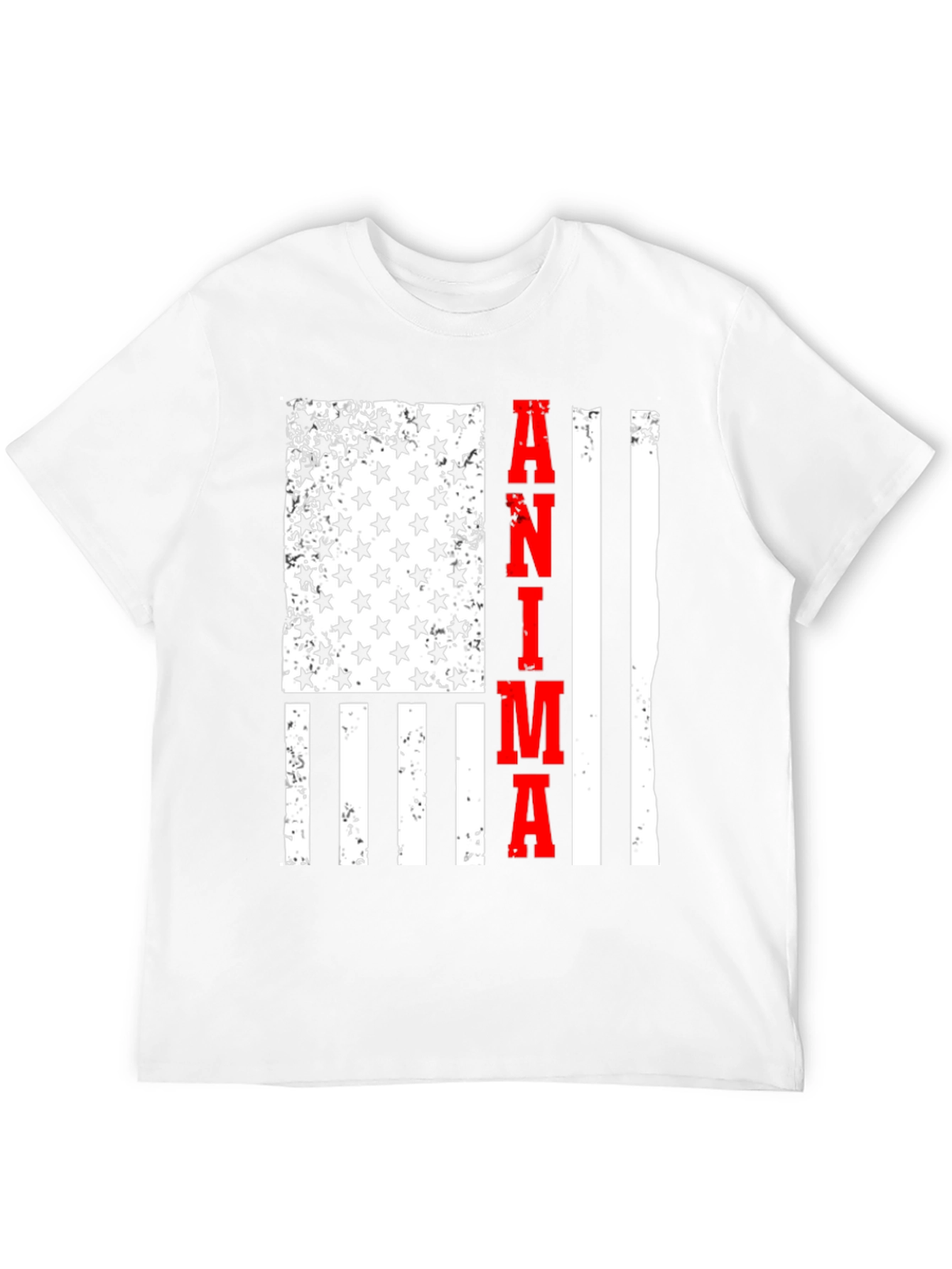 Black Anima USA Flag Graphic Tee - Black view 12