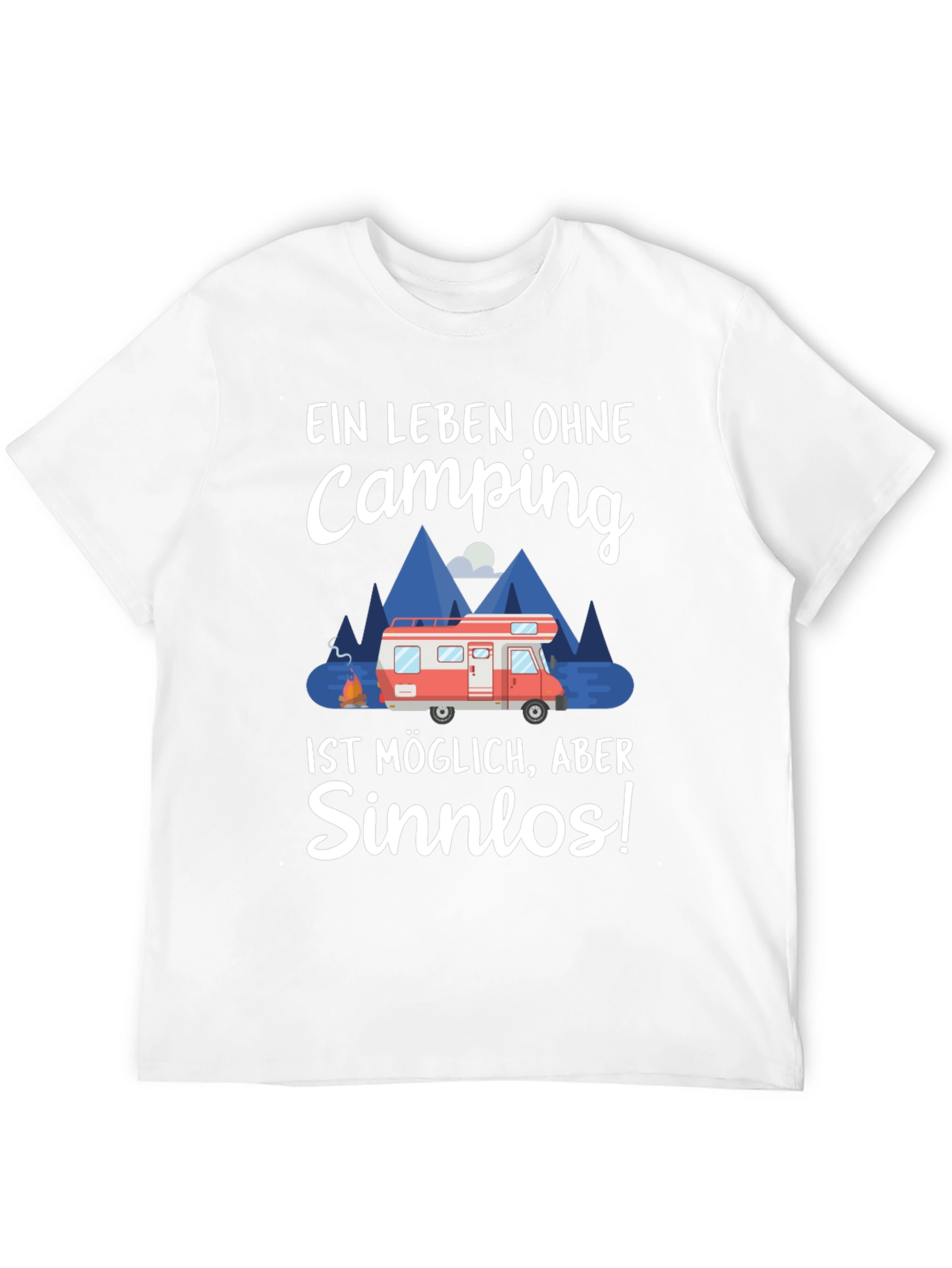 Black Camping Lover T-Shirt - "Ein Leben Ohne Camping Sinnlos" view 12