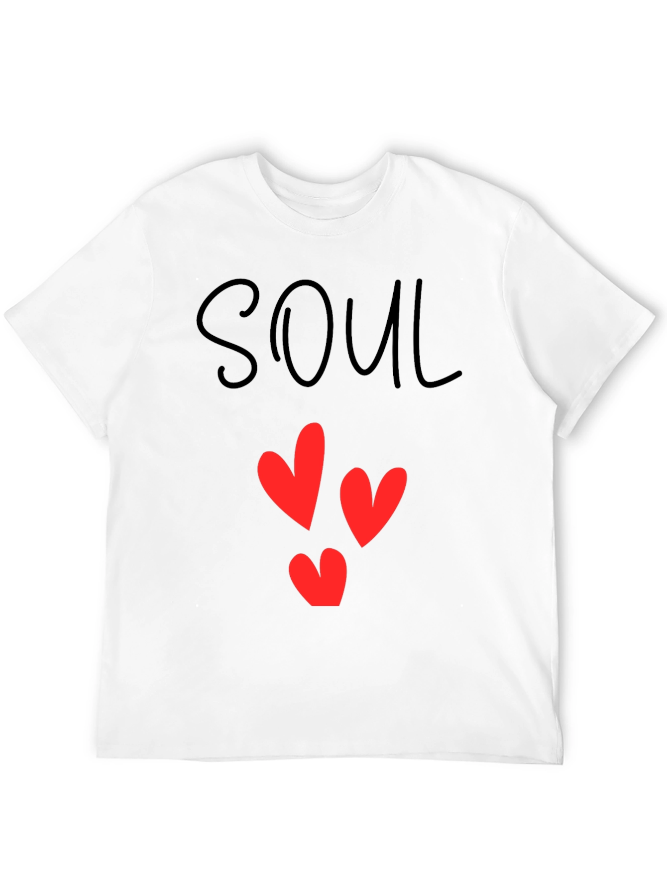 Black Soul Mate Heart Graphic T-Shirt view 12
