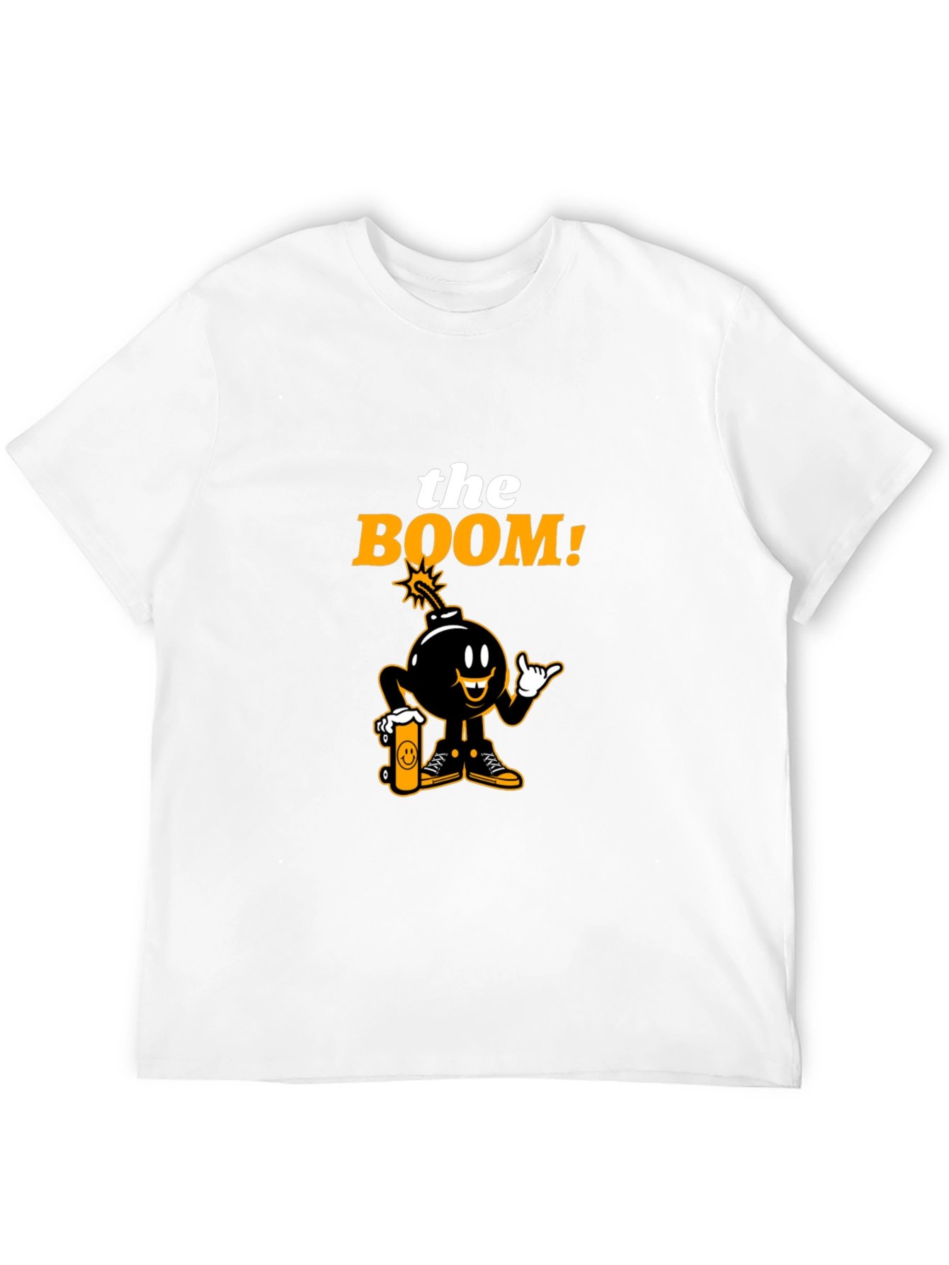 Black The Boom! Graphic Print Black T-Shirt view 12