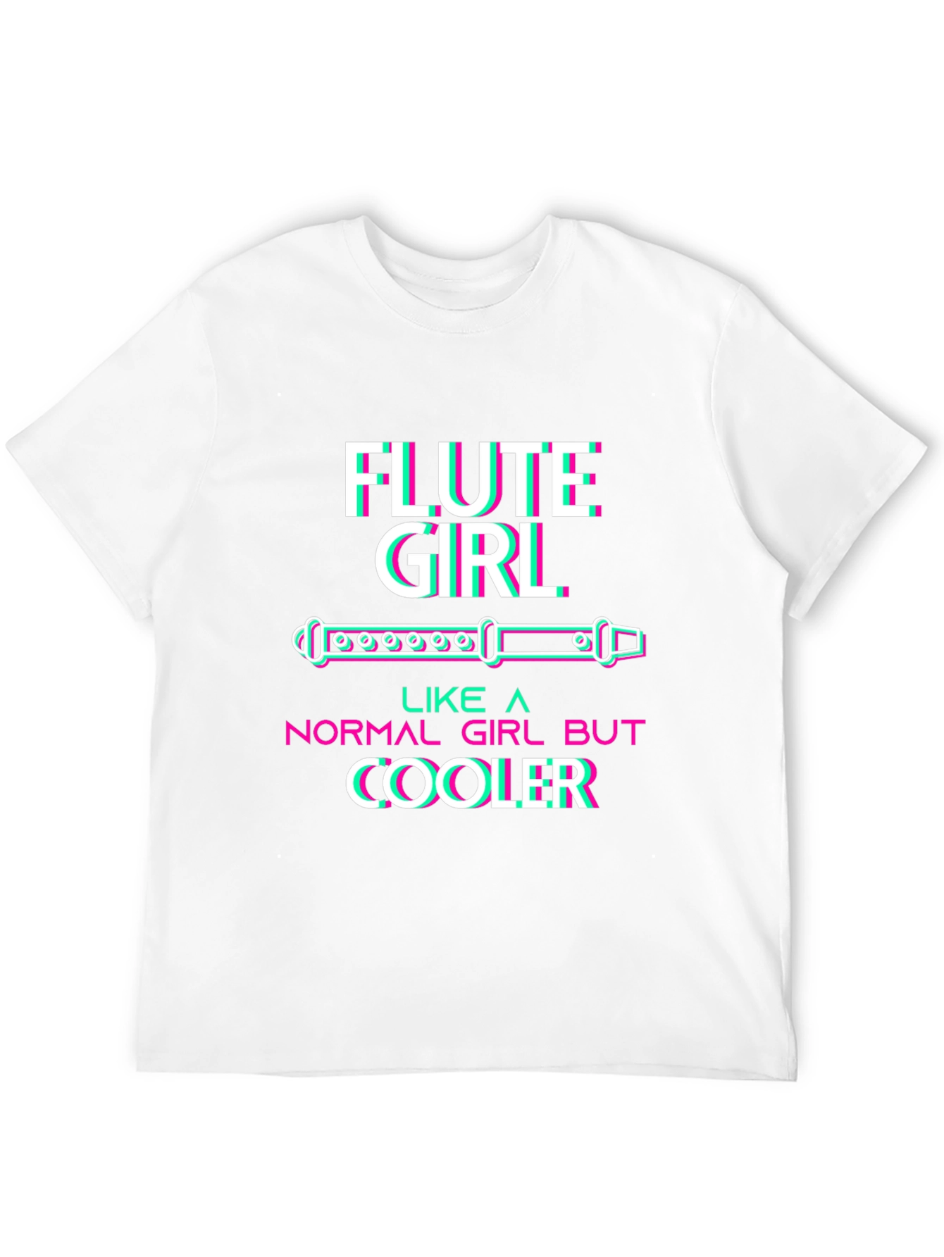 Black Flute Girl T-Shirt - Music Lover Tee view 12