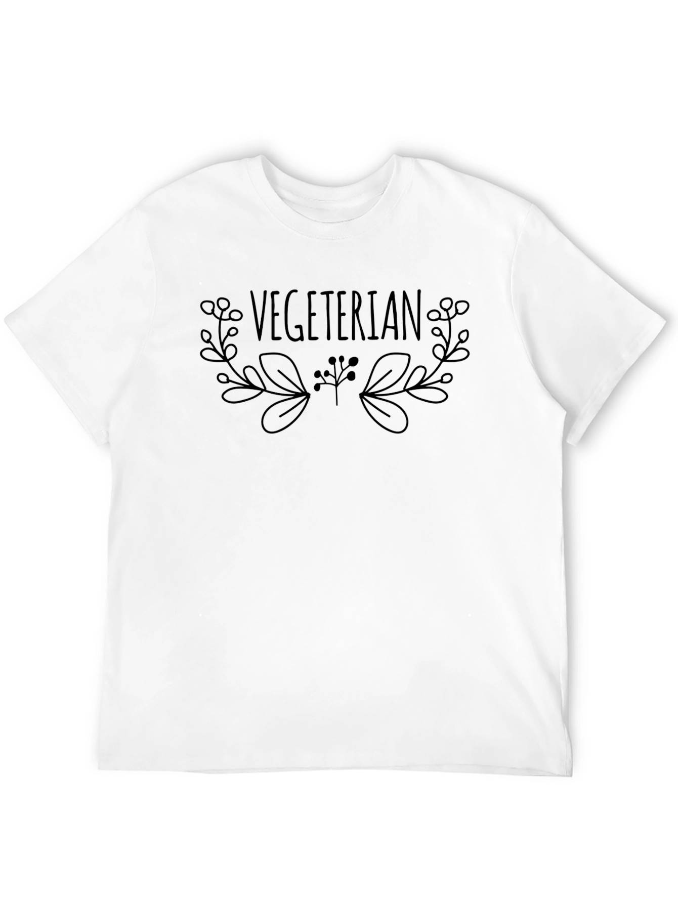 Black Vegetarian Graphic Tee - Stylish & Comfortable view 12