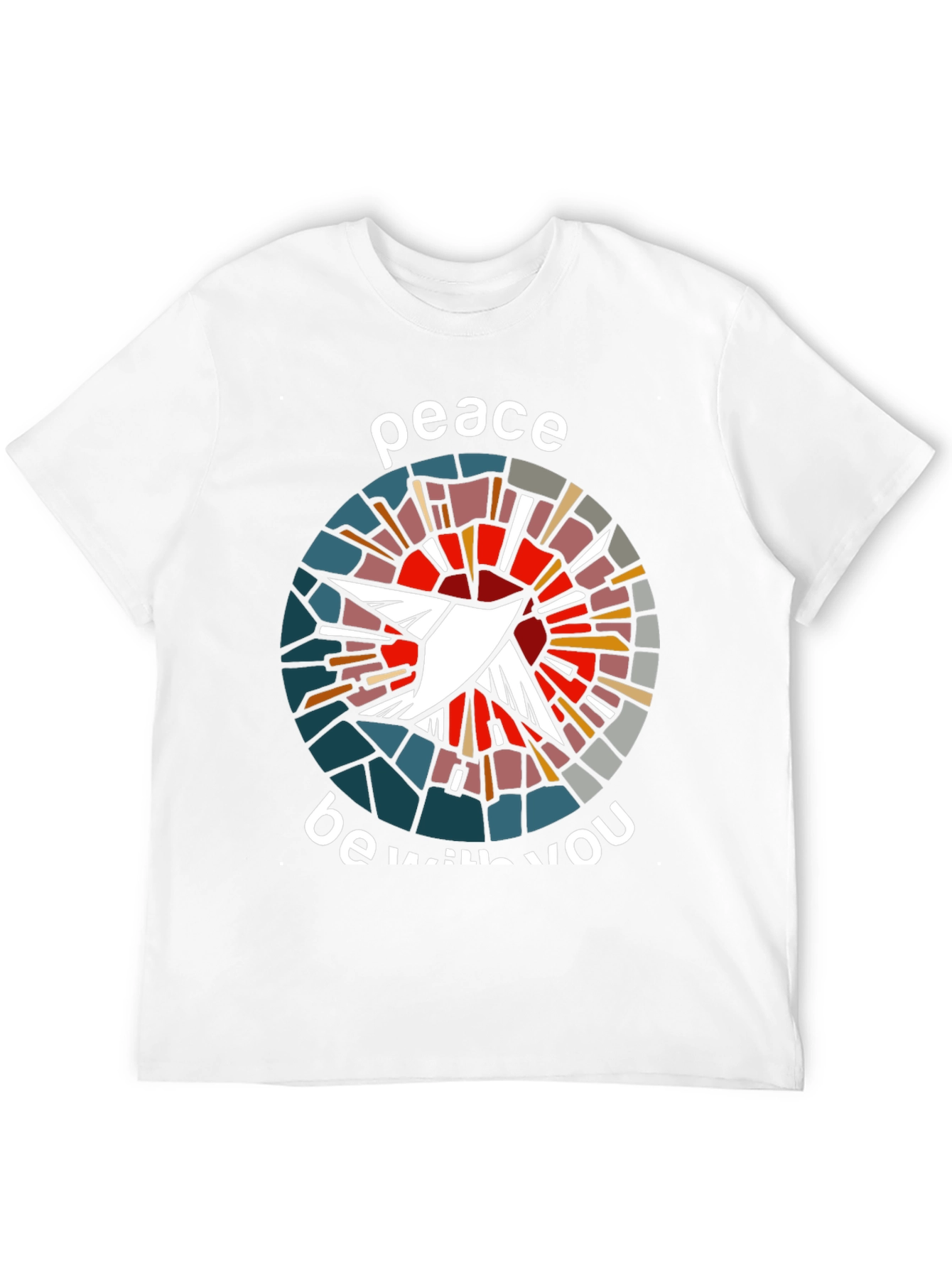 Black Peace Be With You Dove Graphic T-Shirt view 12