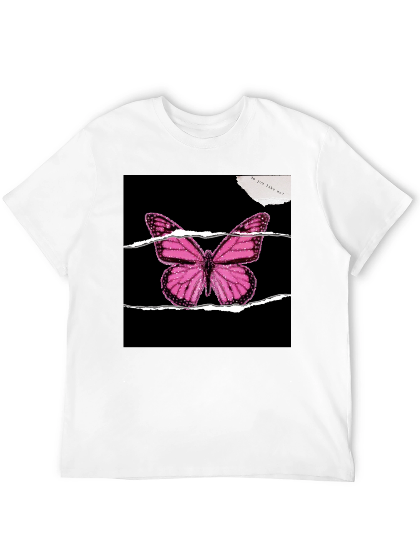 Black Butterfly Graphic Black T-Shirt view 12
